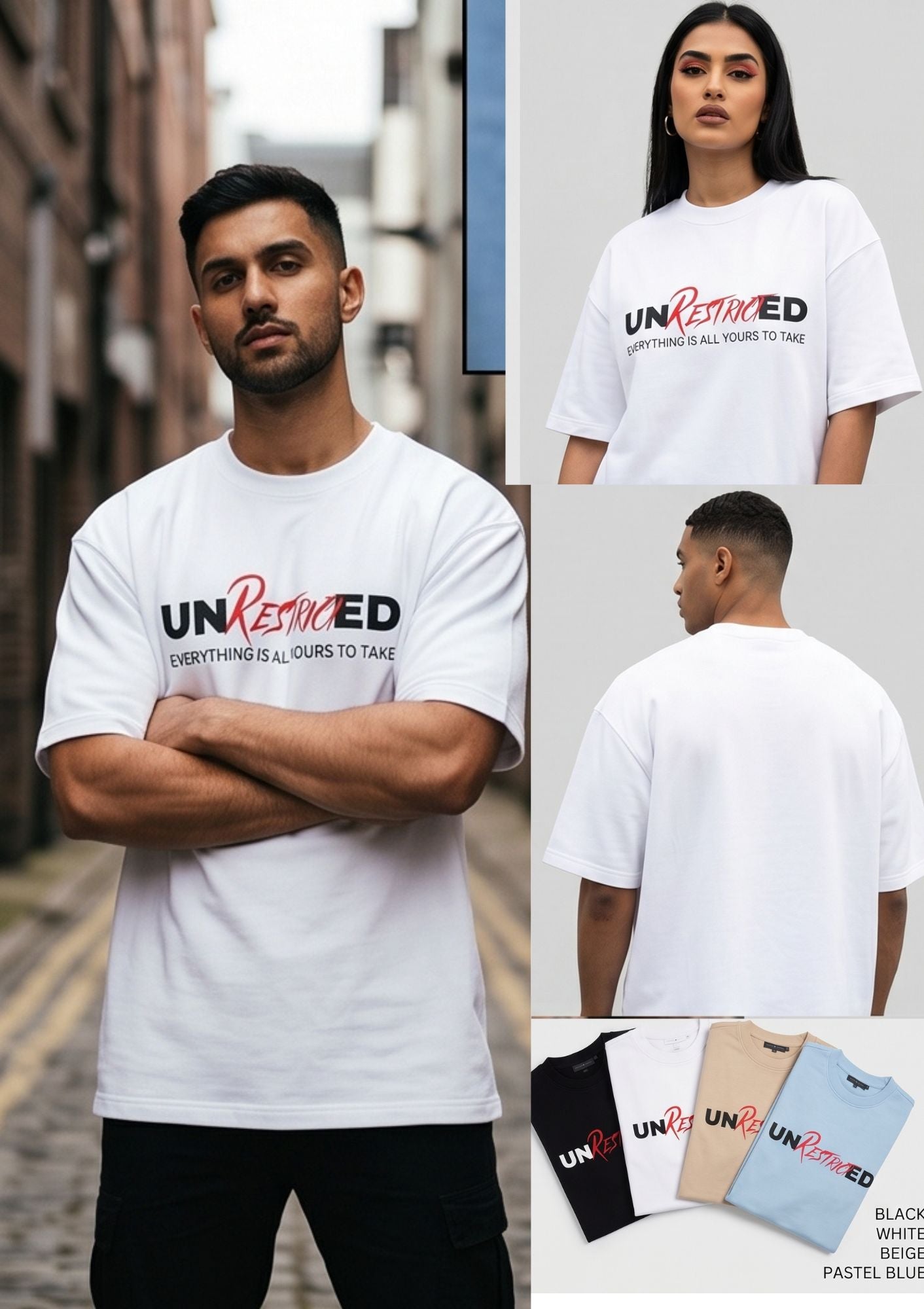 Dunbond label Oversize T-Shirt // UNRESTRICTED