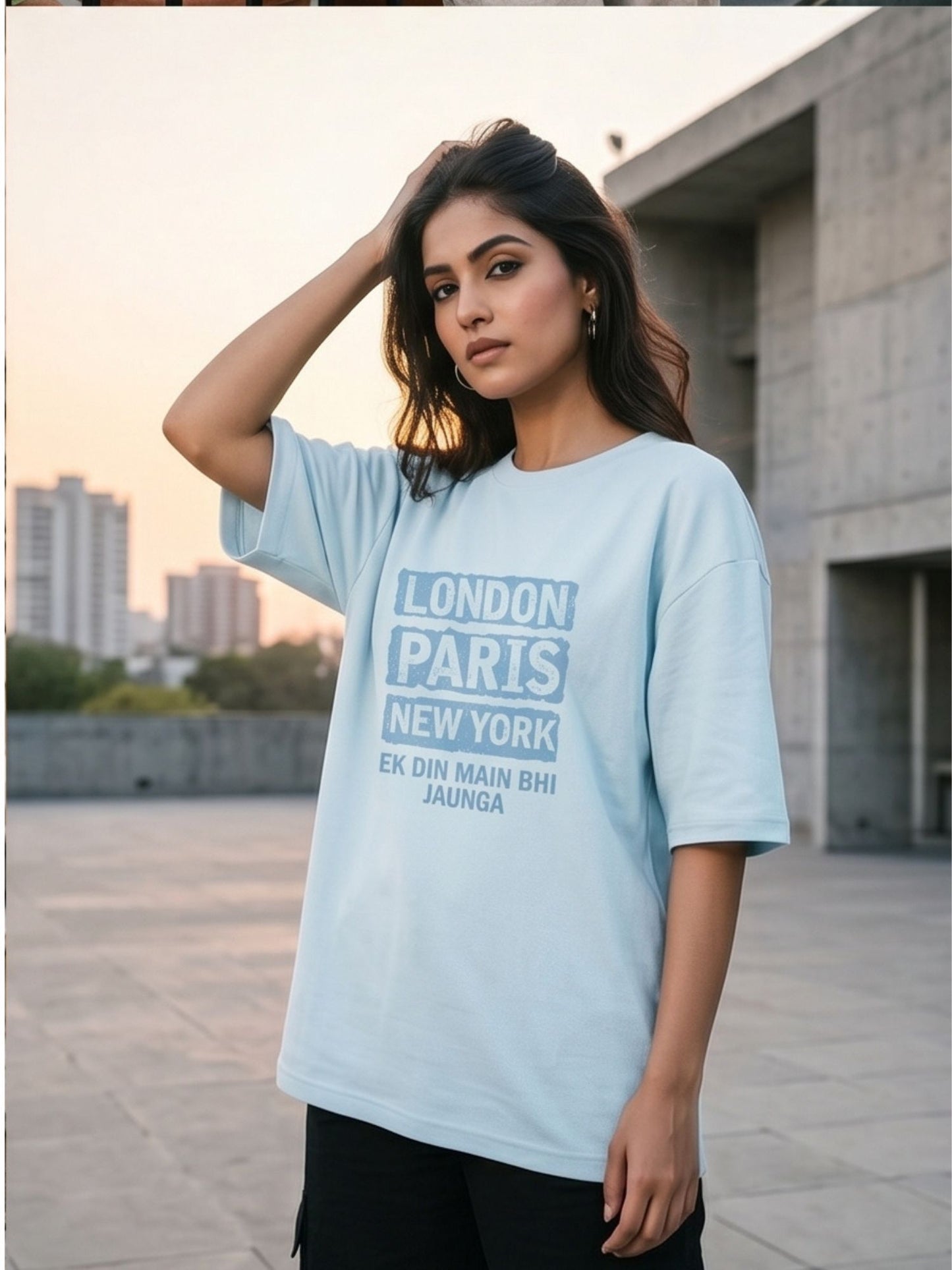 The "Global Wanderer" Oversized Heavyweight Tee