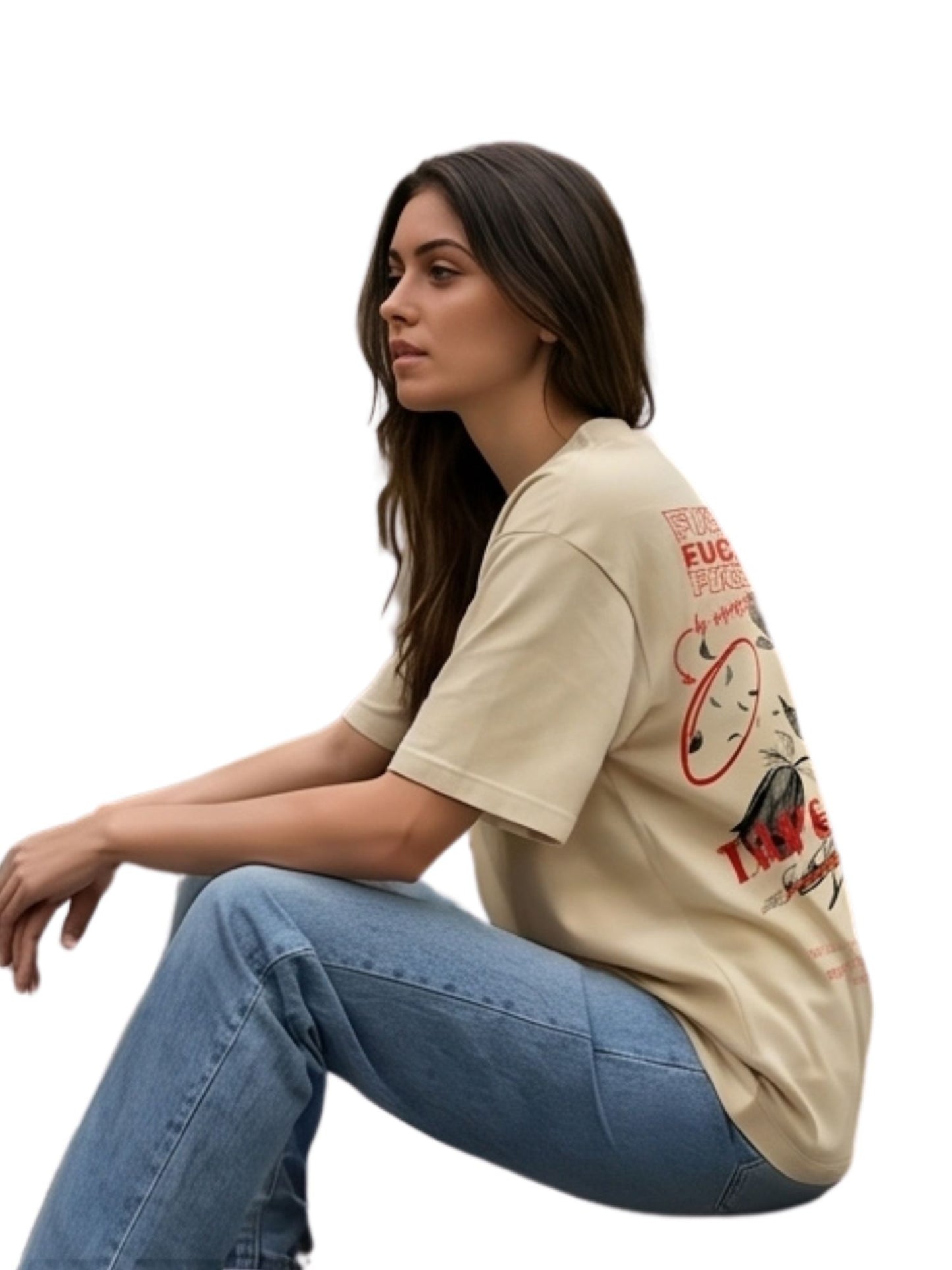 Dunbond label Oversize T-Shirt // IMPERFECT