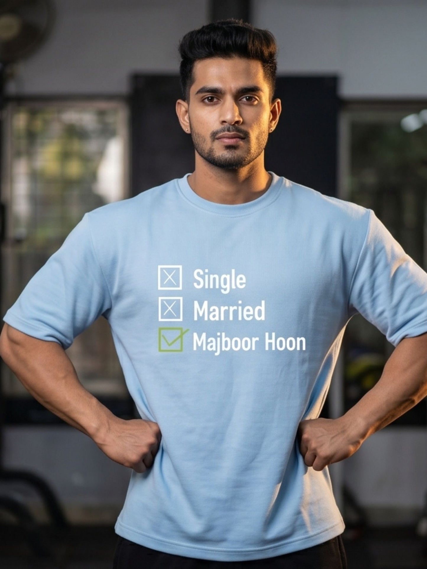 The "Majboor Hoon" Oversized Heavyweight Tee