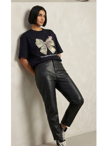 The "Money Bow" Oversized Heavyweight Tee