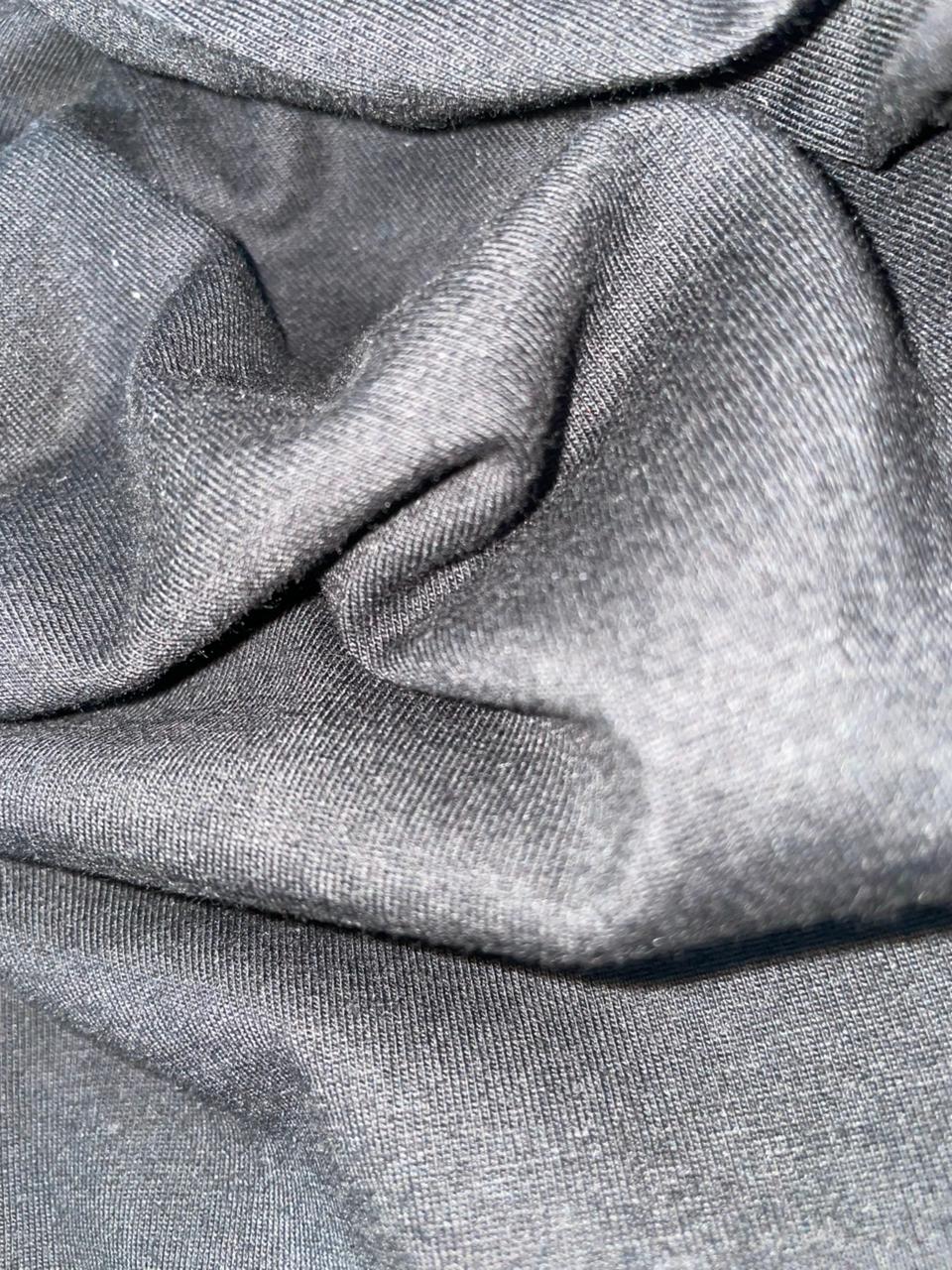 Dunbond label Black and White Regular plain T-Shirt