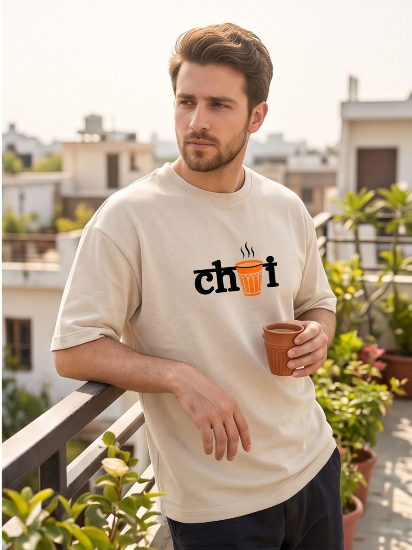 The "Chai Break" Oversized Heavyweight Tee