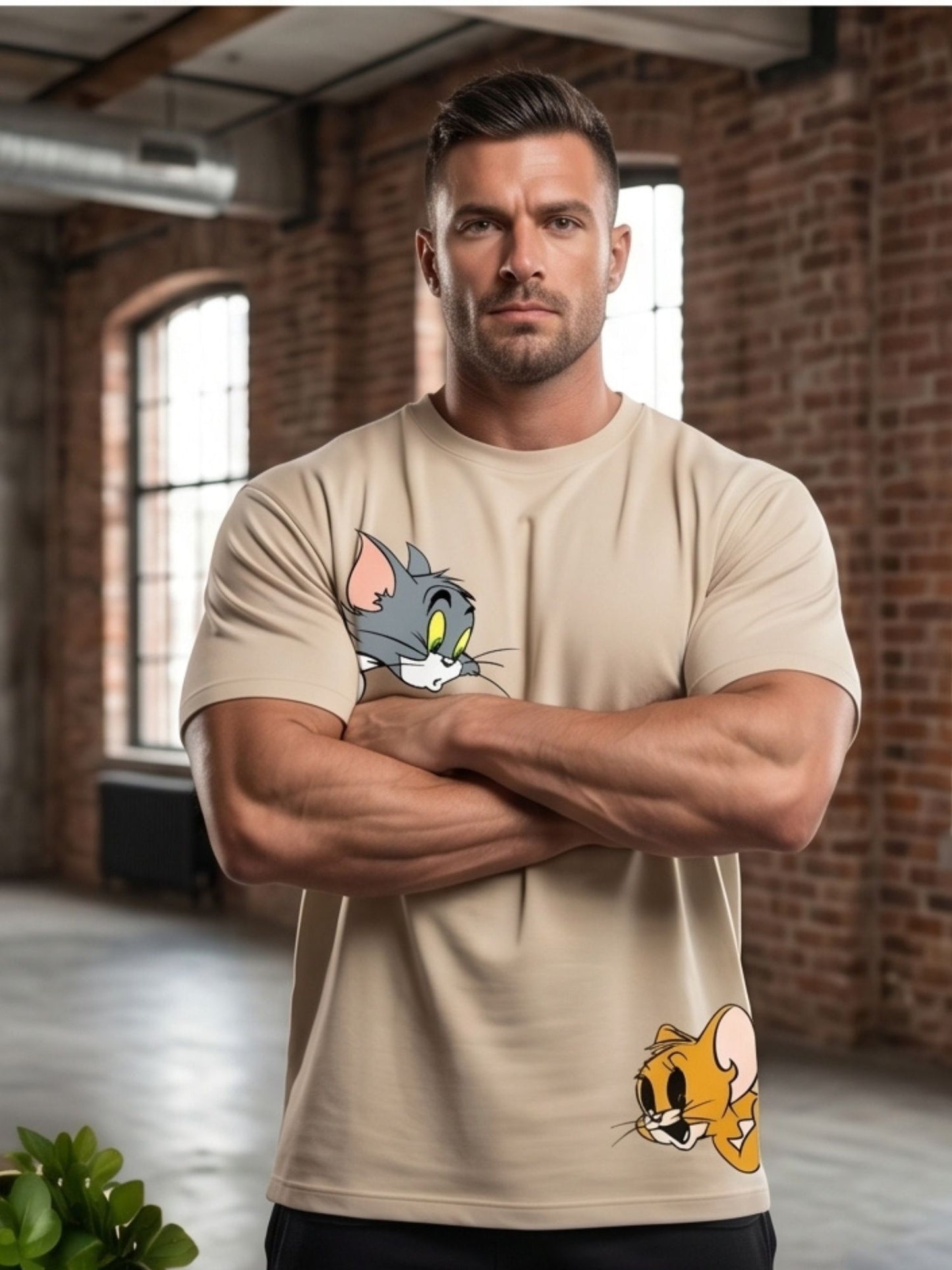 The "TOM AND JERRY" Oversized Heavyweight Tee