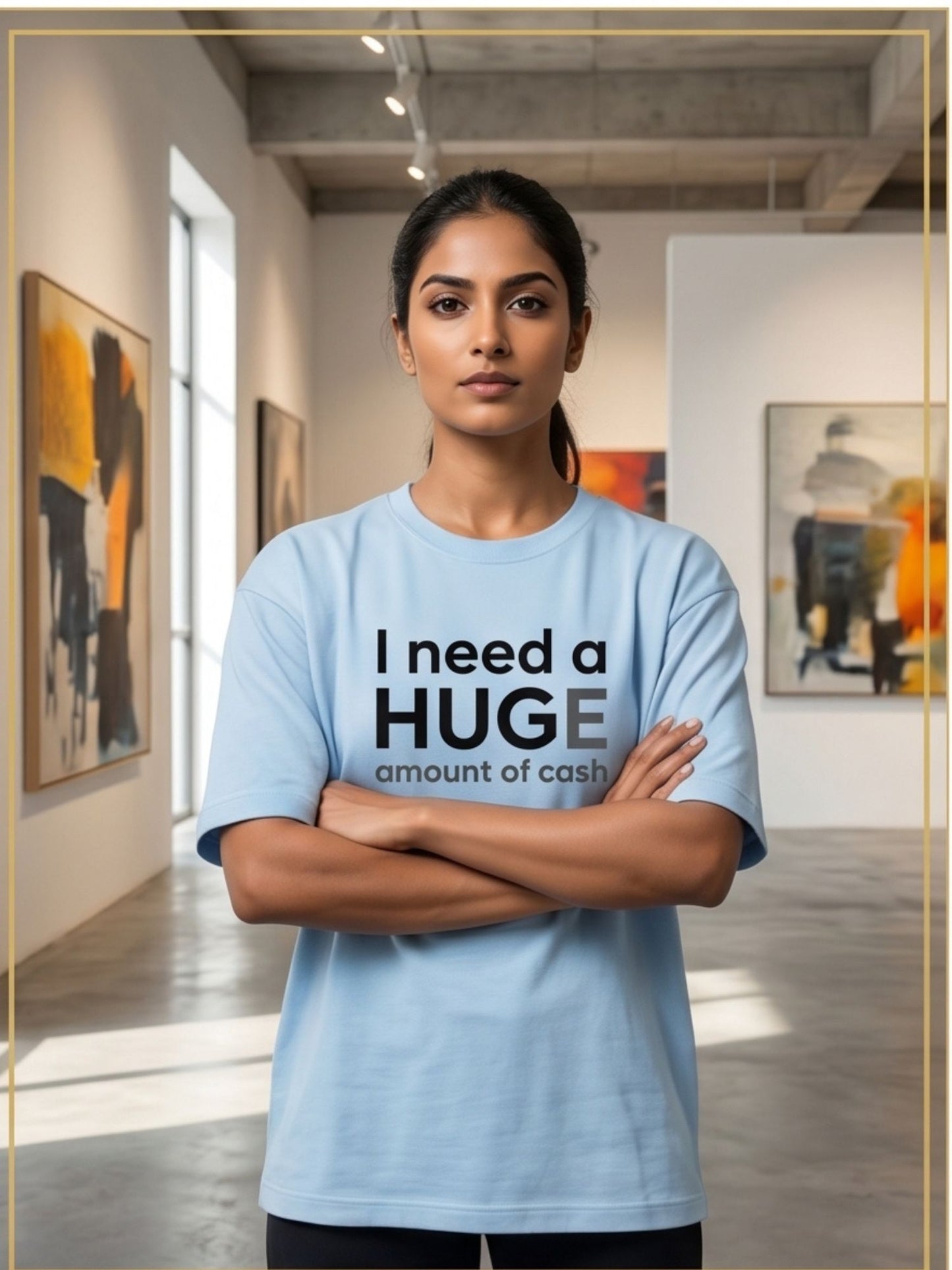 The "Huge Cash" Oversized Heavyweight Tee