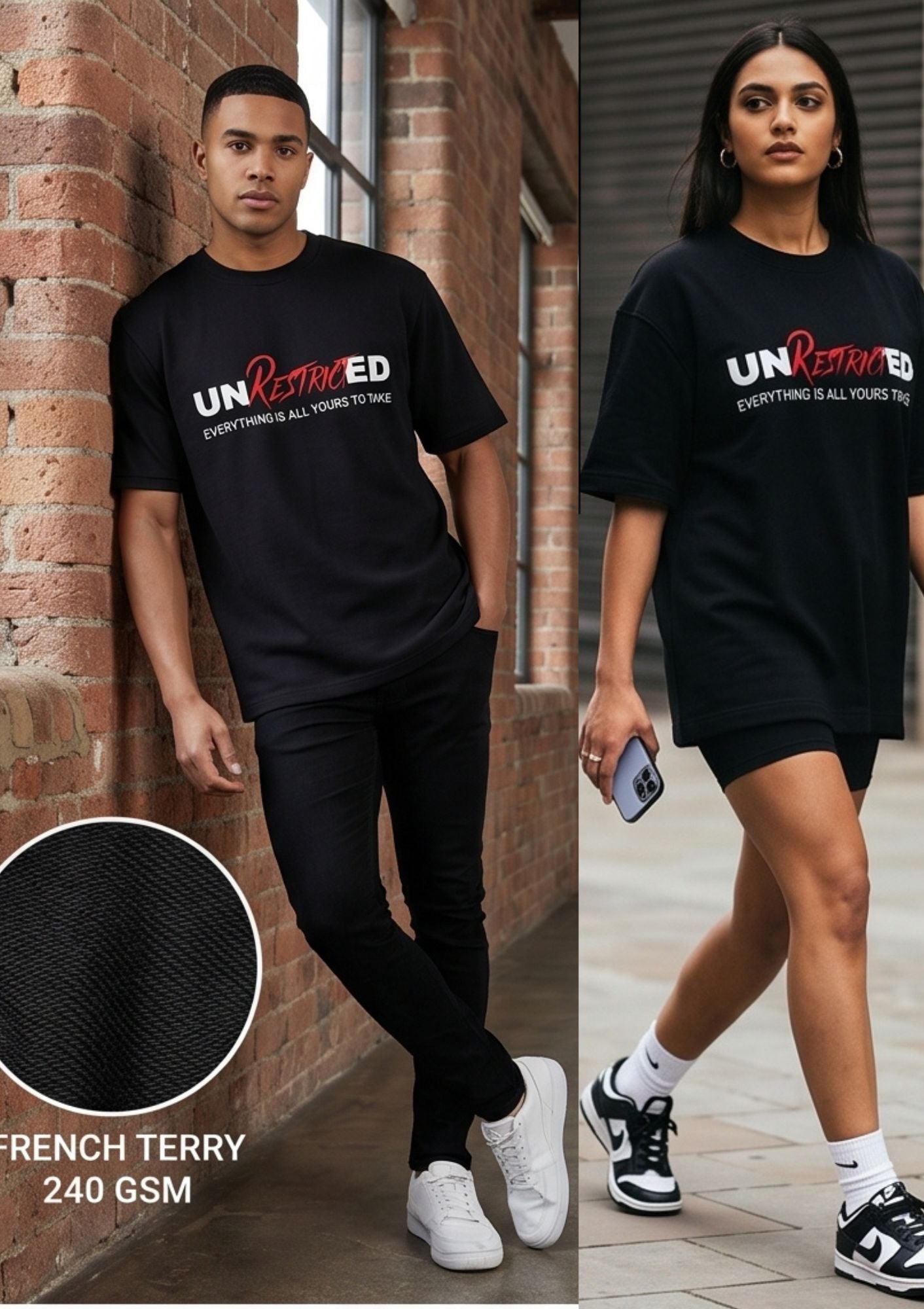 Dunbond label Oversize T-Shirt // UNRESTRICTED