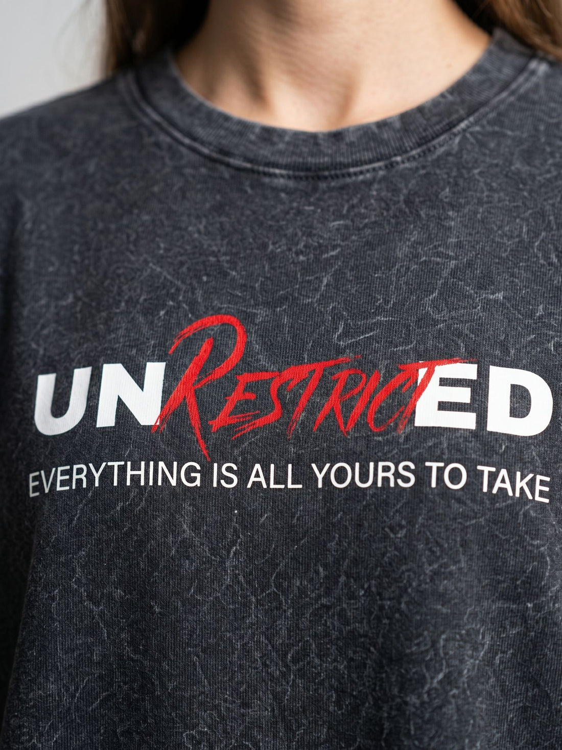 Limitless You Acid Wash Oversized T-Shirt