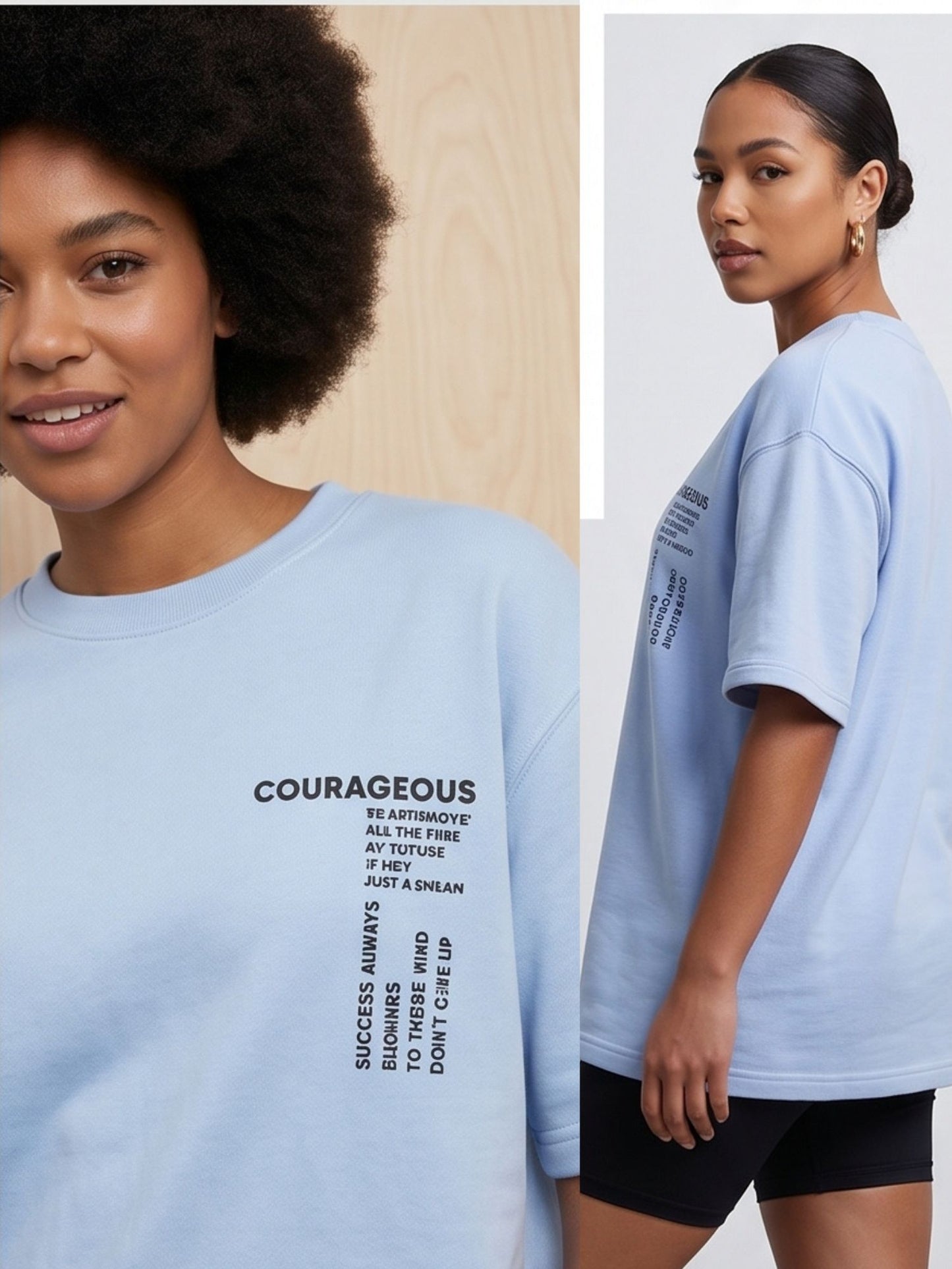 Dunbond label Oversized Colour Typography printed T-Shirt You Must belive