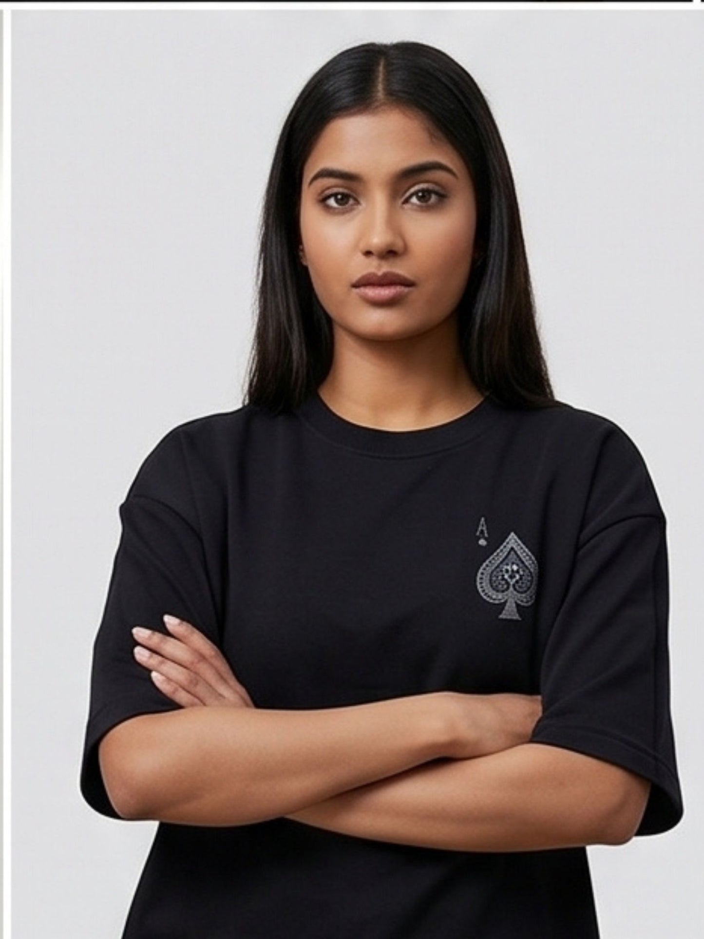 Dunbond label Oversized colour  Ikka printed T-Shirt