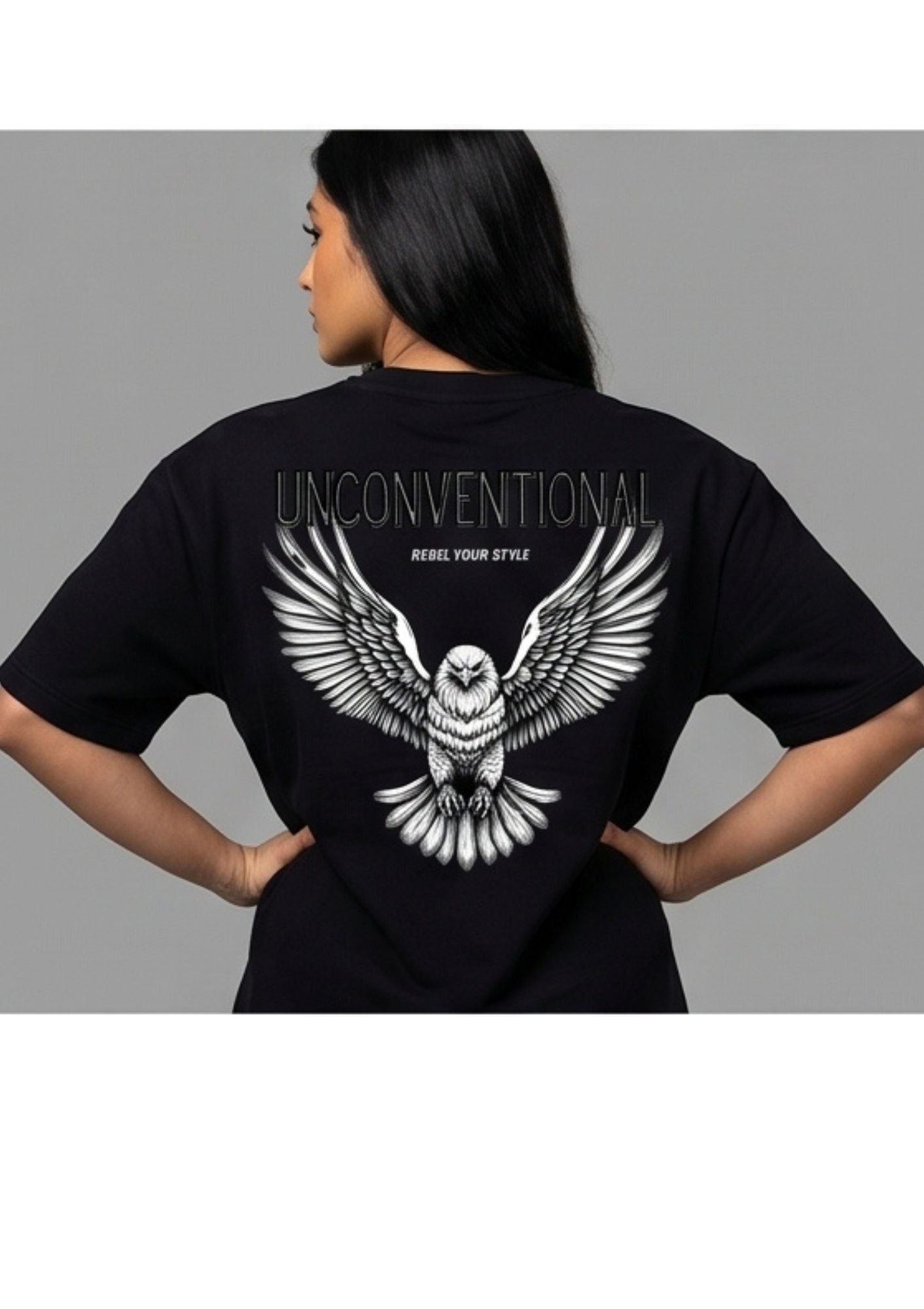Dunbond label Black and white Oversize T-Shirt// inconventional