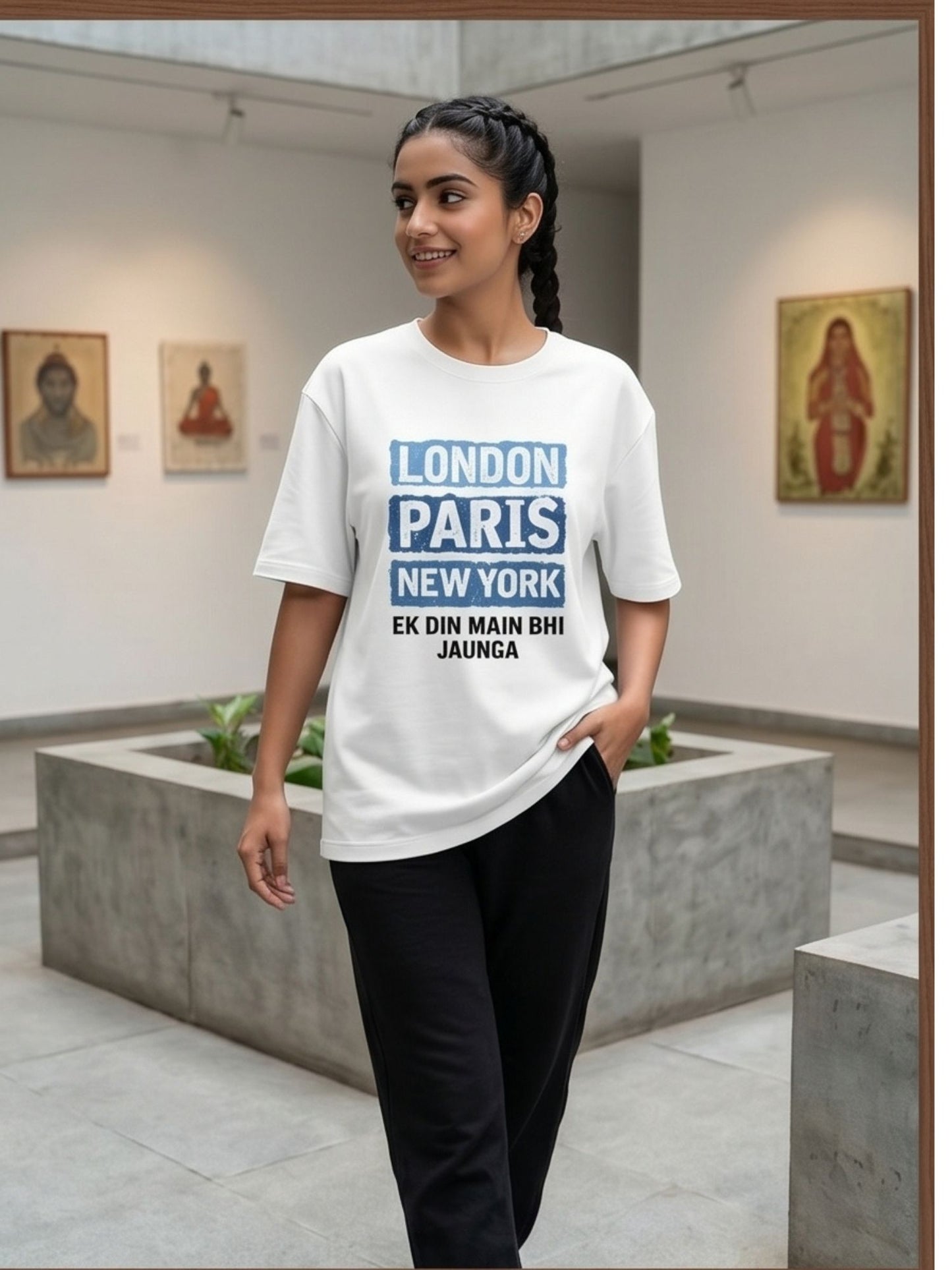 The "Global Wanderer" Oversized Heavyweight Tee