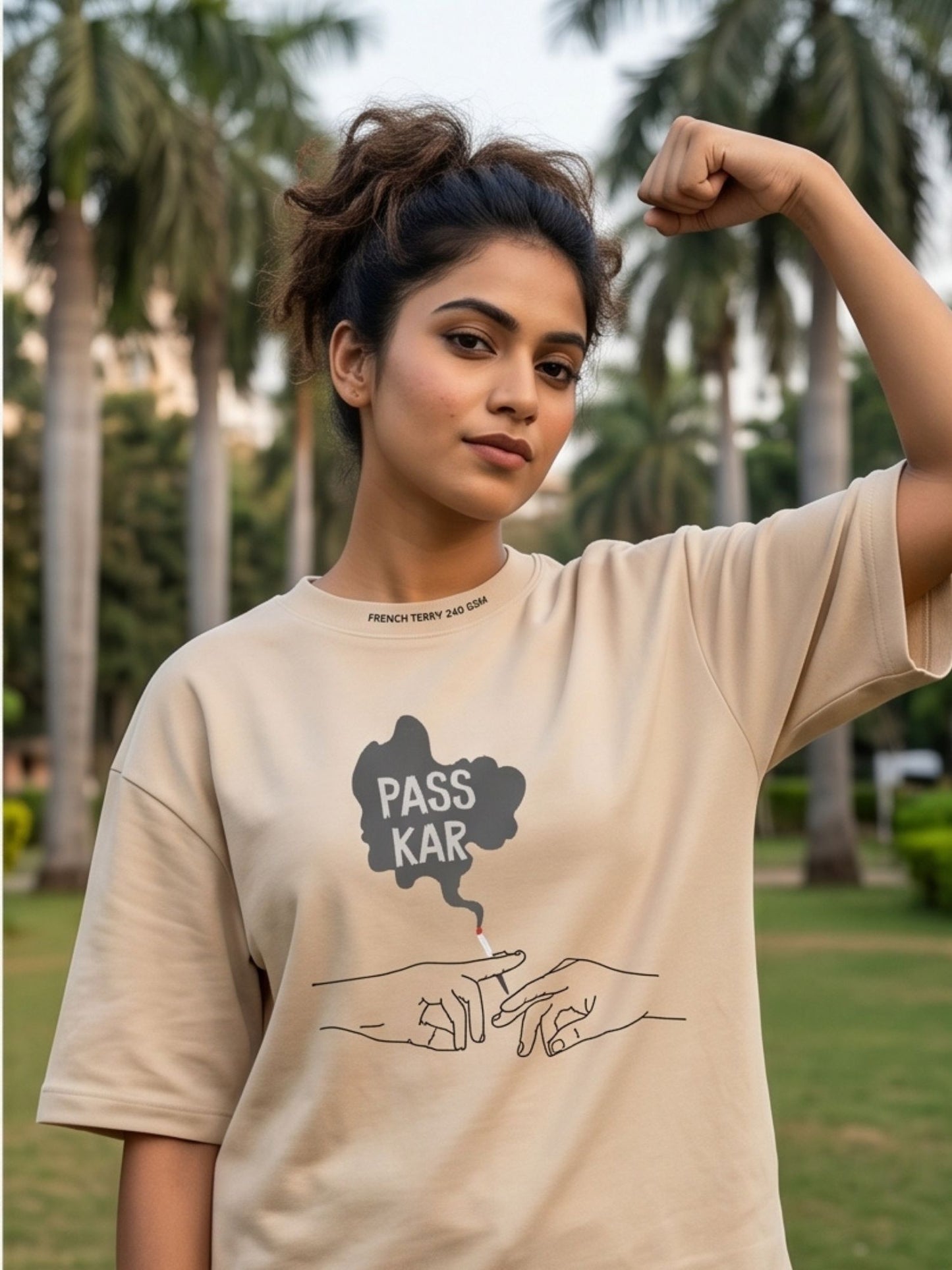 The "Pass Kar" Oversized Heavyweight Tee