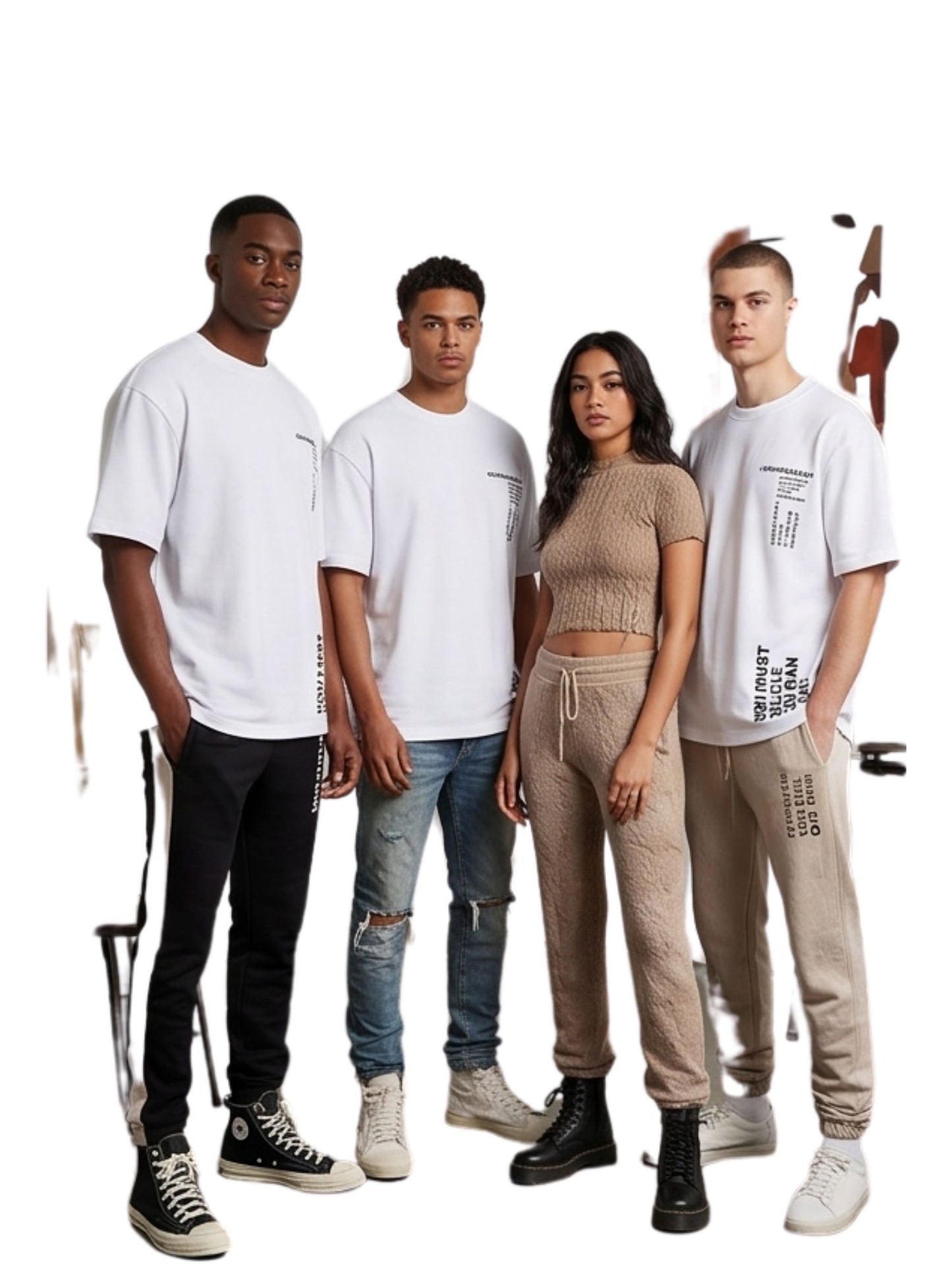 Dunbond label Oversized Colour Typography printed T-Shirt You Must belive