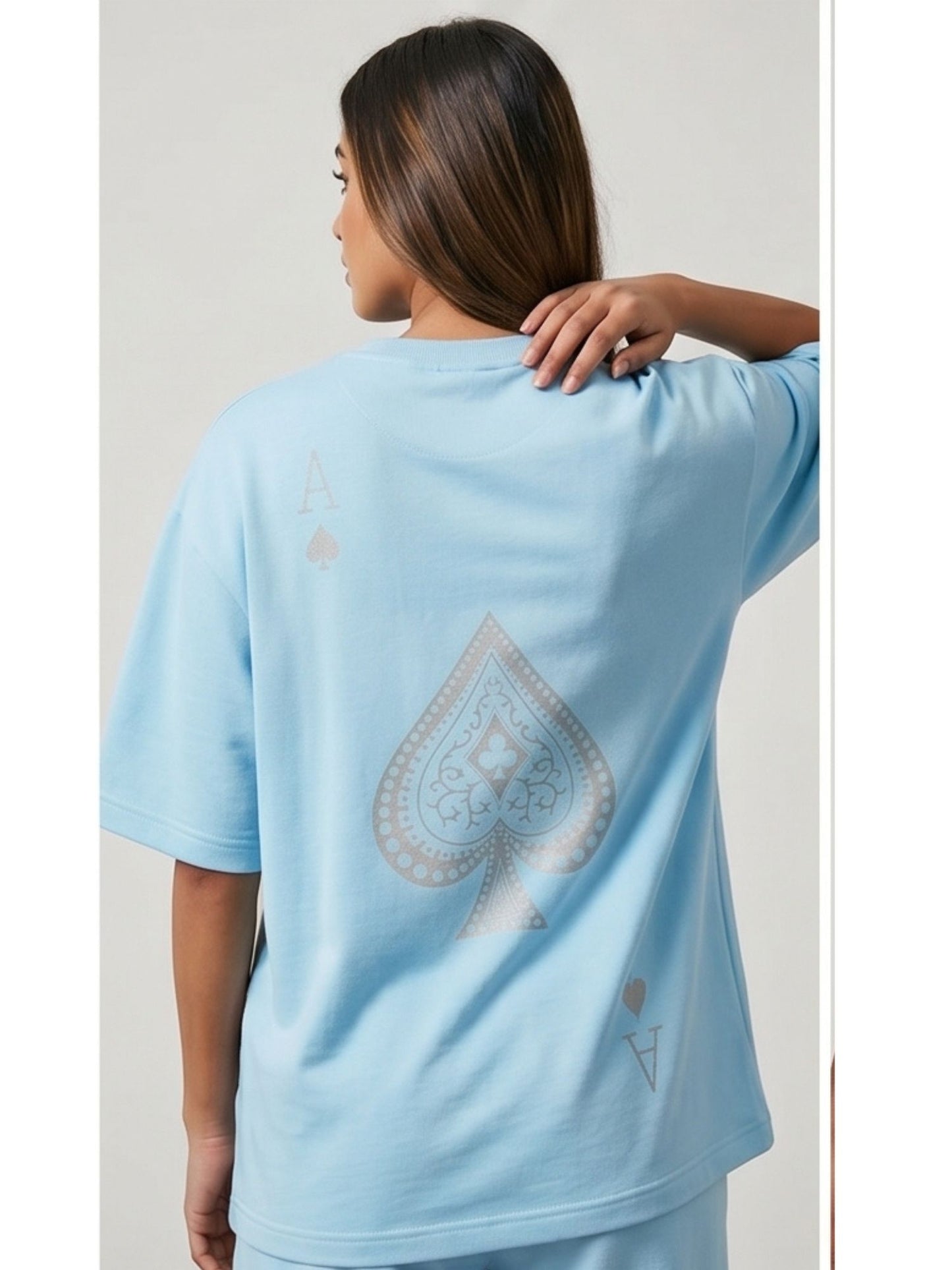 Dunbond label Oversized colour  Ikka printed T-Shirt