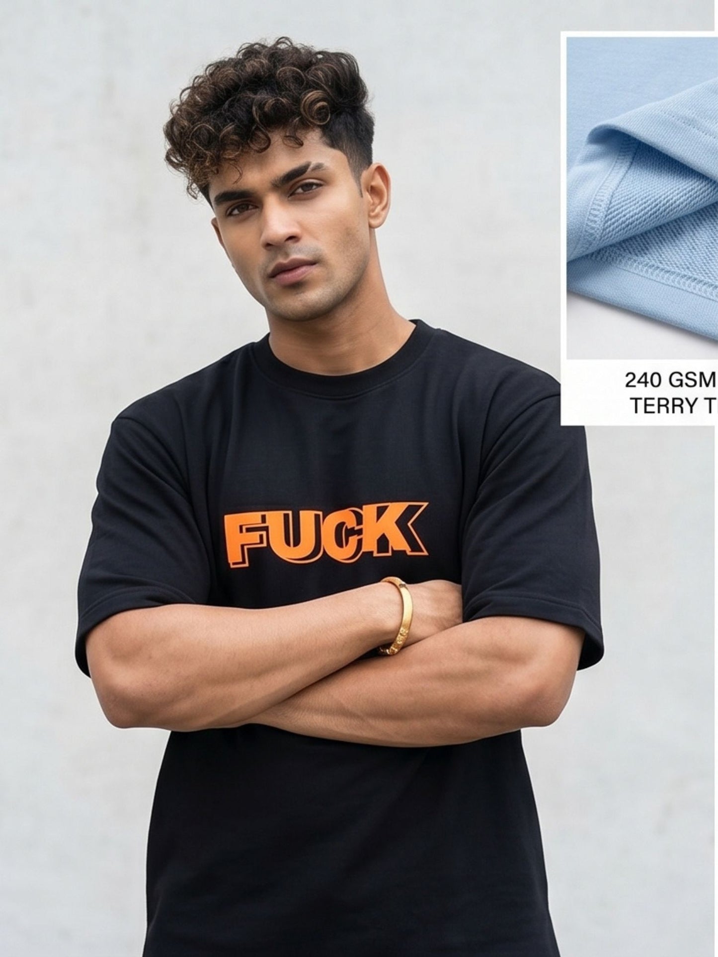 Dunbond label  Oversize T-Shirt // FUCK