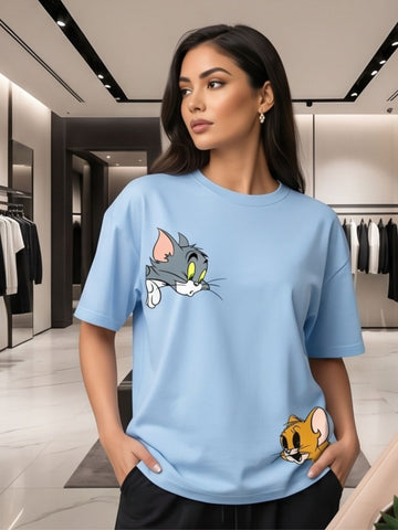 The "TOM AND JERRY" Oversized Heavyweight Tee