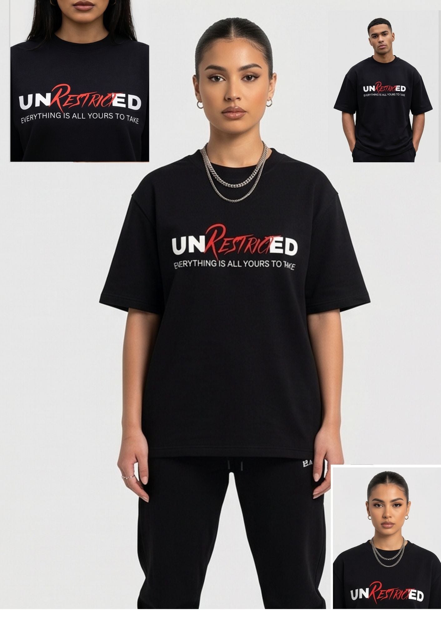 Dunbond label Oversize T-Shirt // UNRESTRICTED