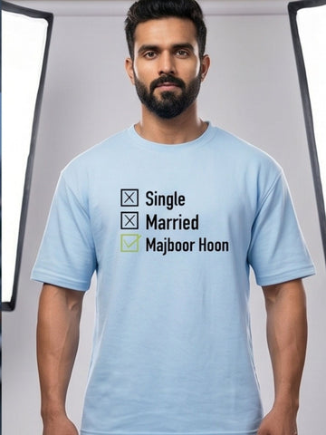 The "Majboor Hoon" Oversized Heavyweight Tee