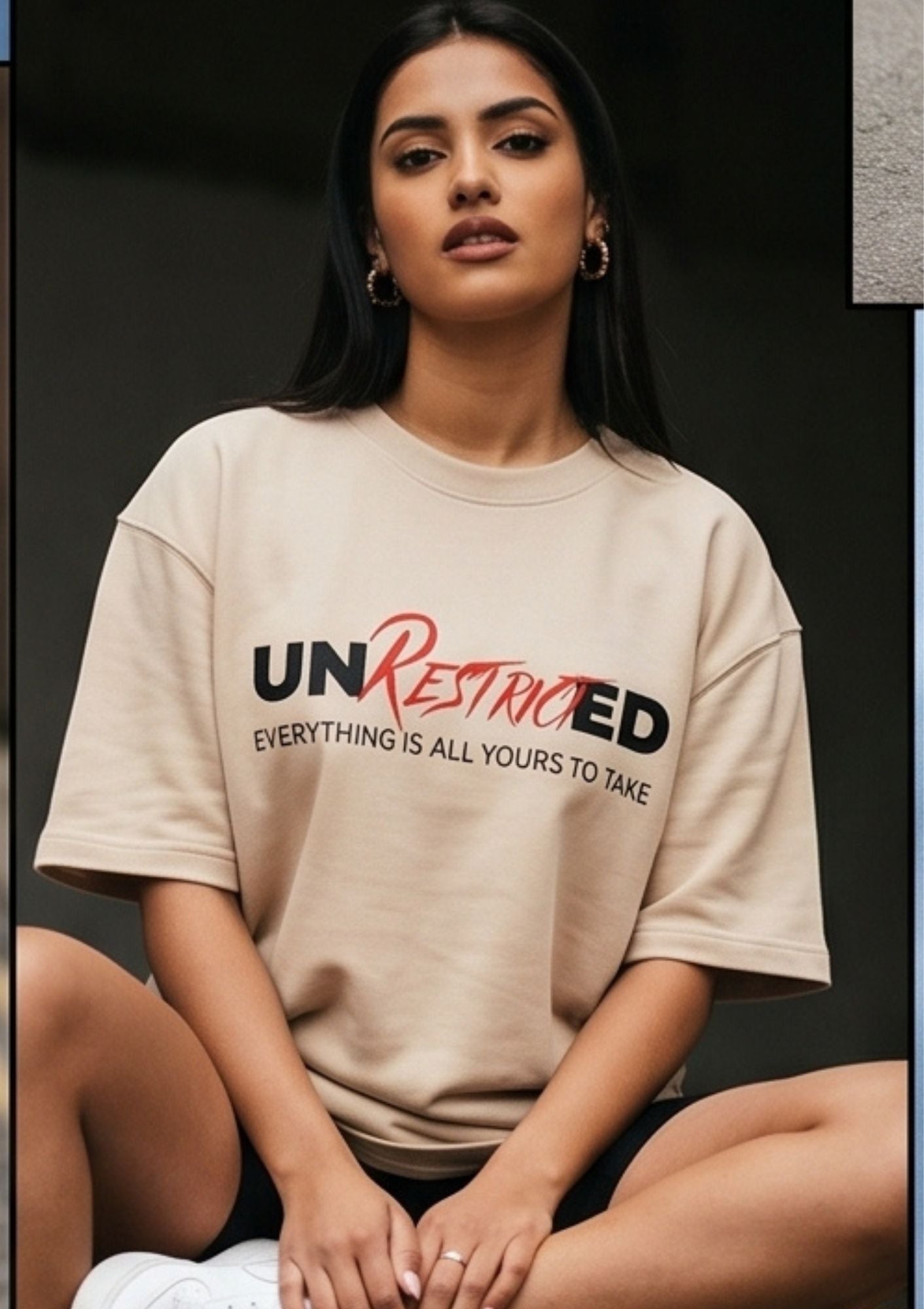Dunbond label Oversize T-Shirt // UNRESTRICTED