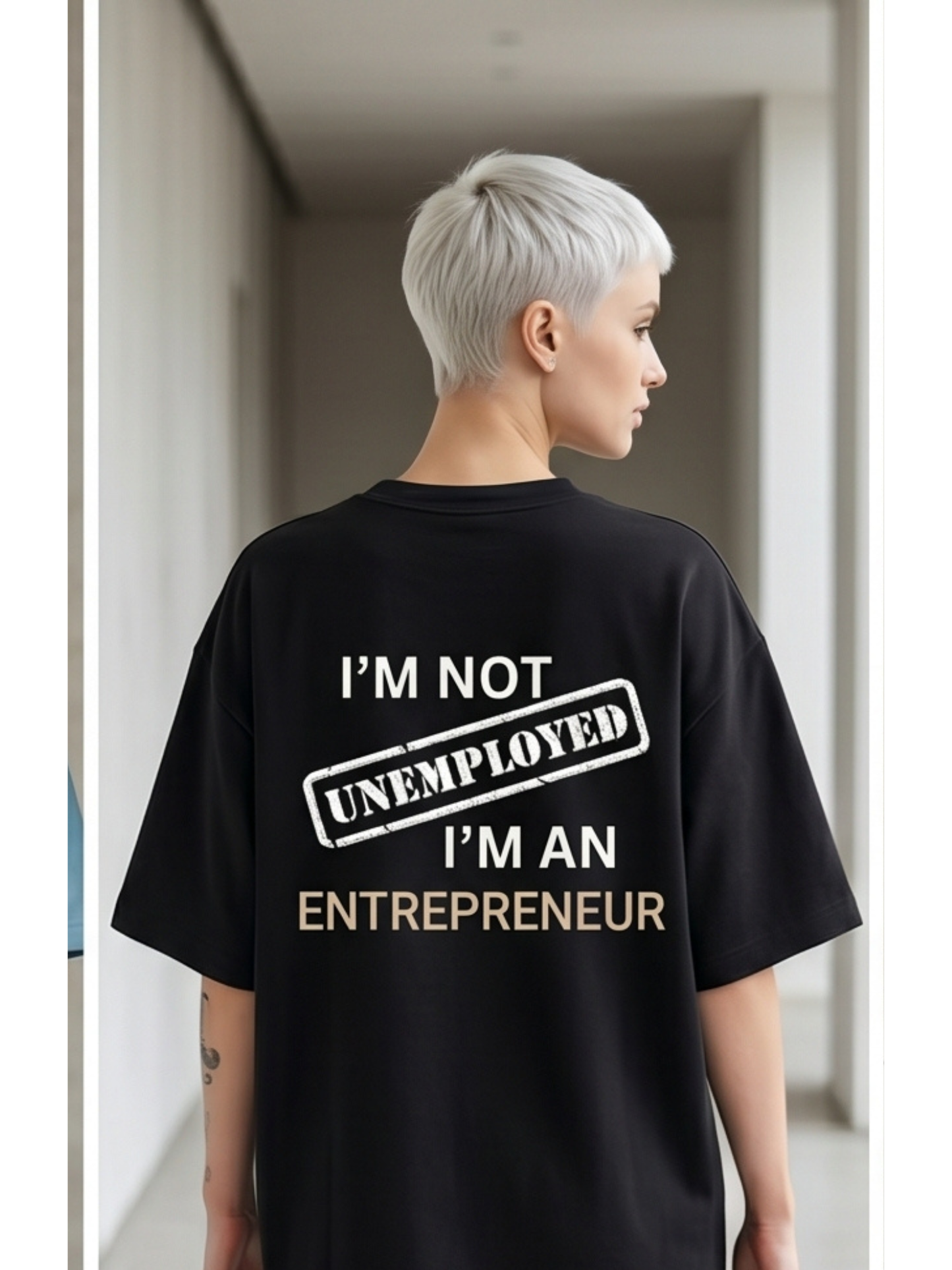 The "Hustler's Credo" Oversized Heavyweight Tee