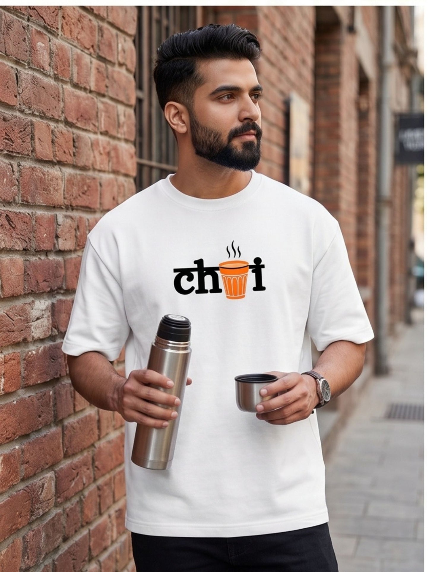 The "Chai Break" Oversized Heavyweight Tee