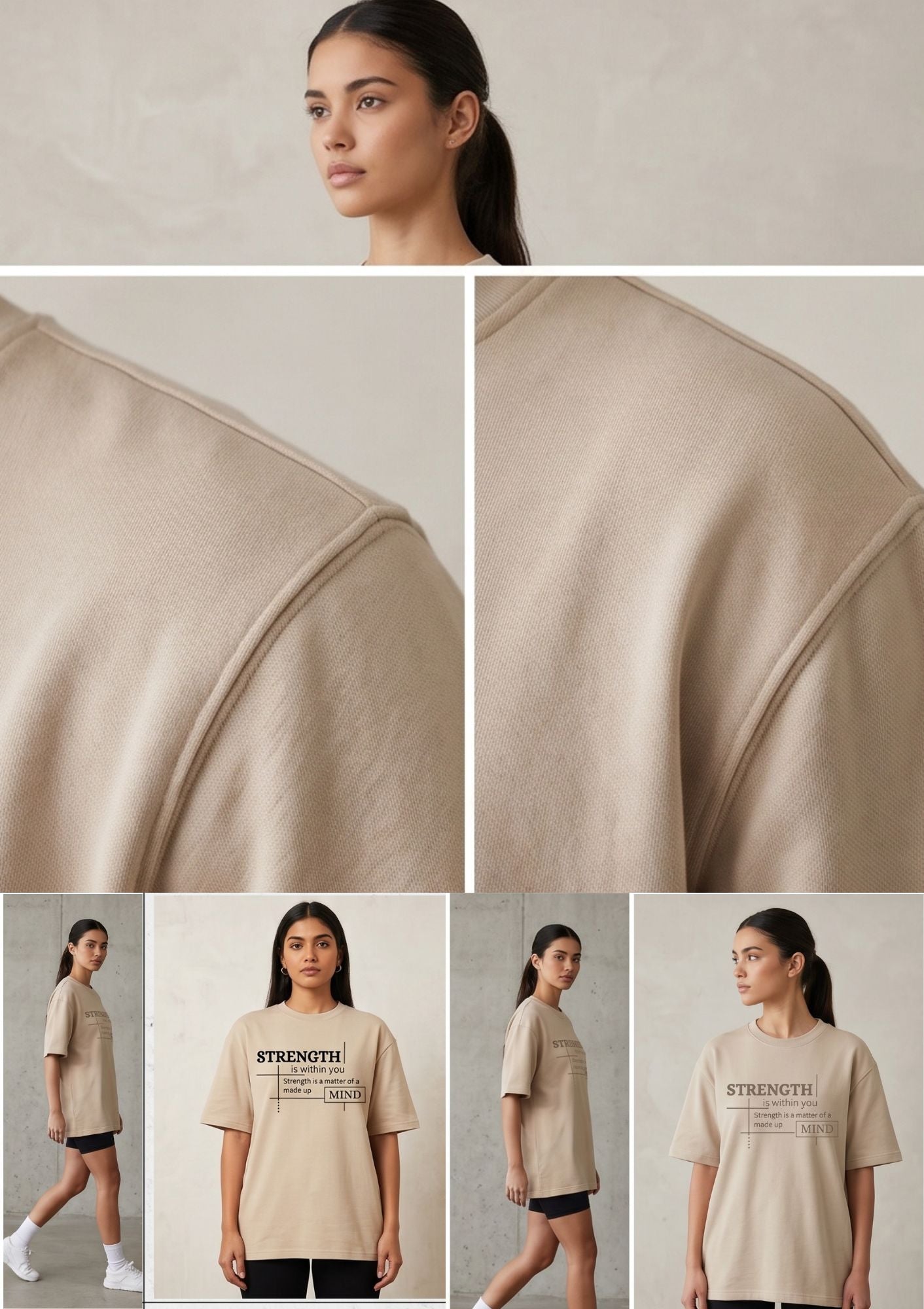 Dunbond label Oversize T-Shirt // STRENGTH