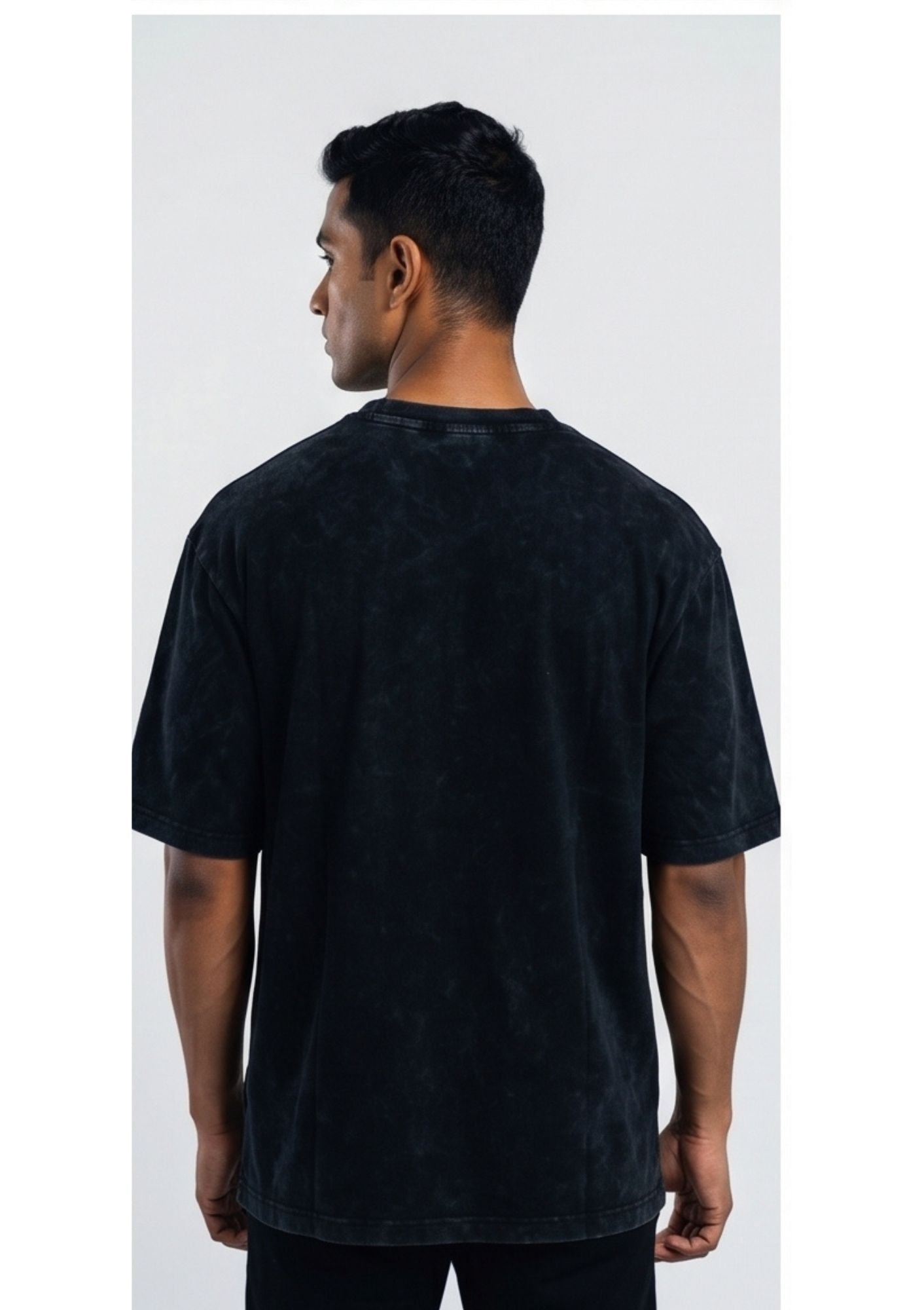Dunbond label BLack Oversize T-Shirt// trust the process// typography