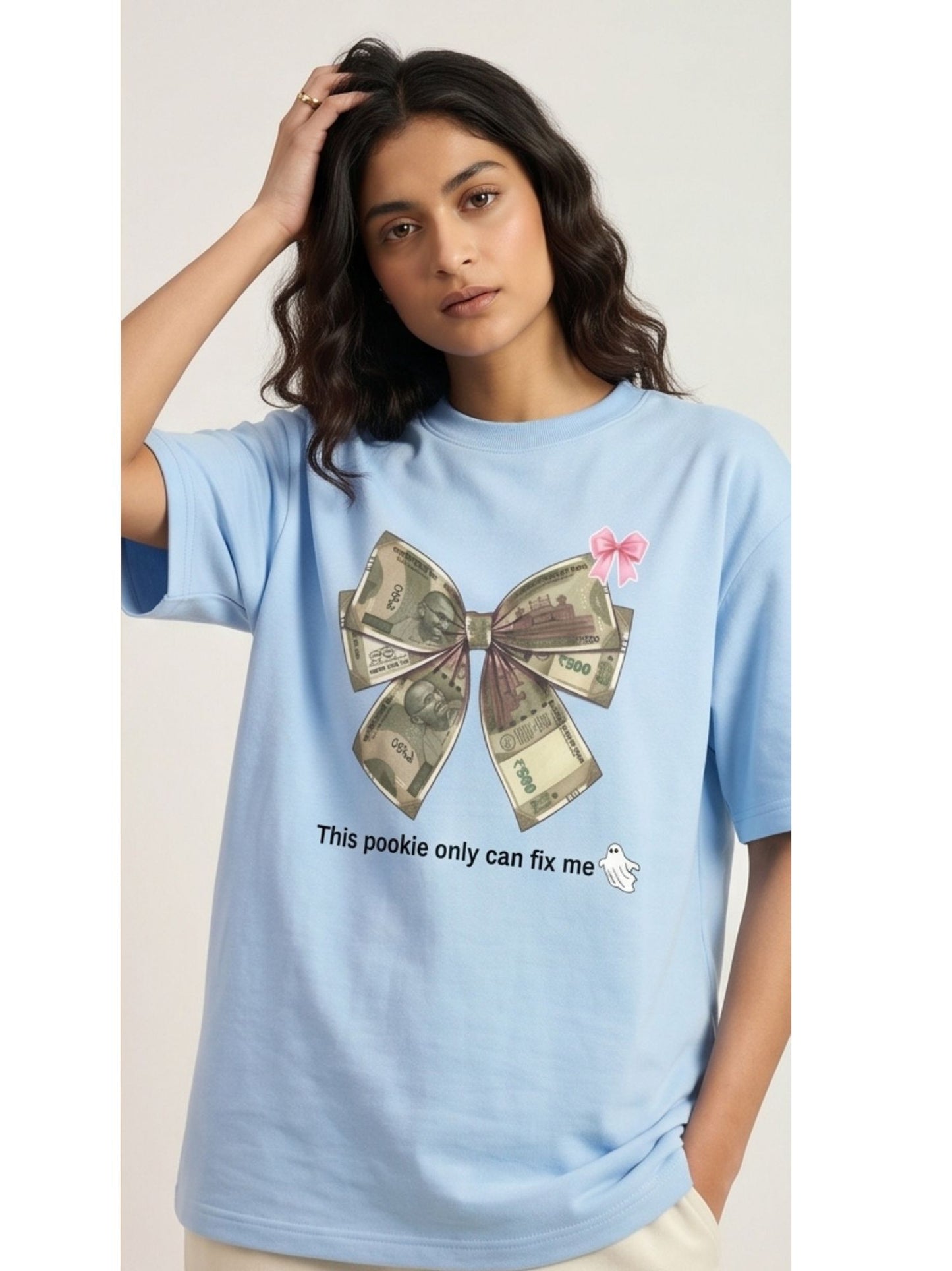 The "Money Bow" Oversized Heavyweight Tee
