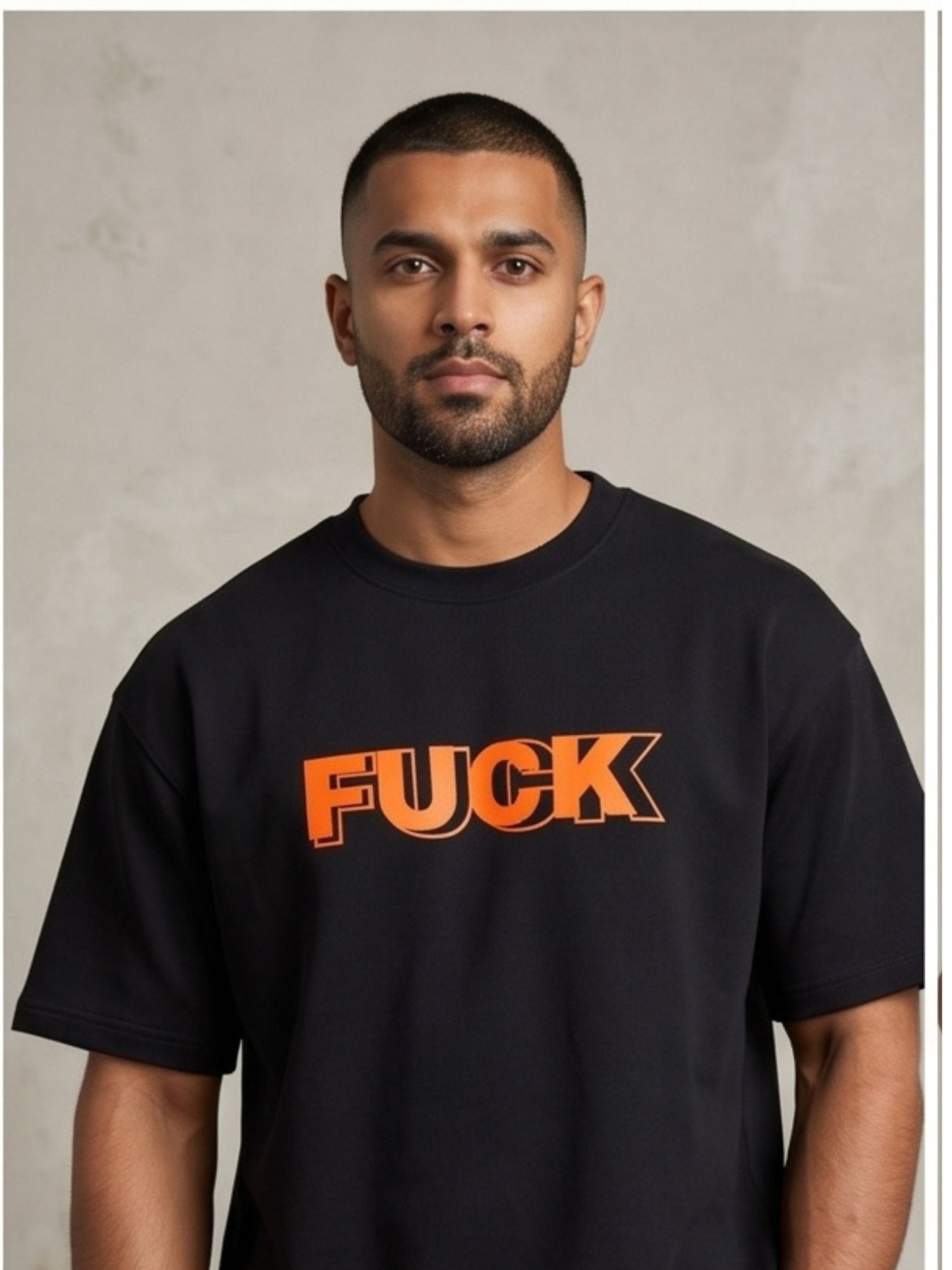 Dunbond label  Oversize T-Shirt // FUCK