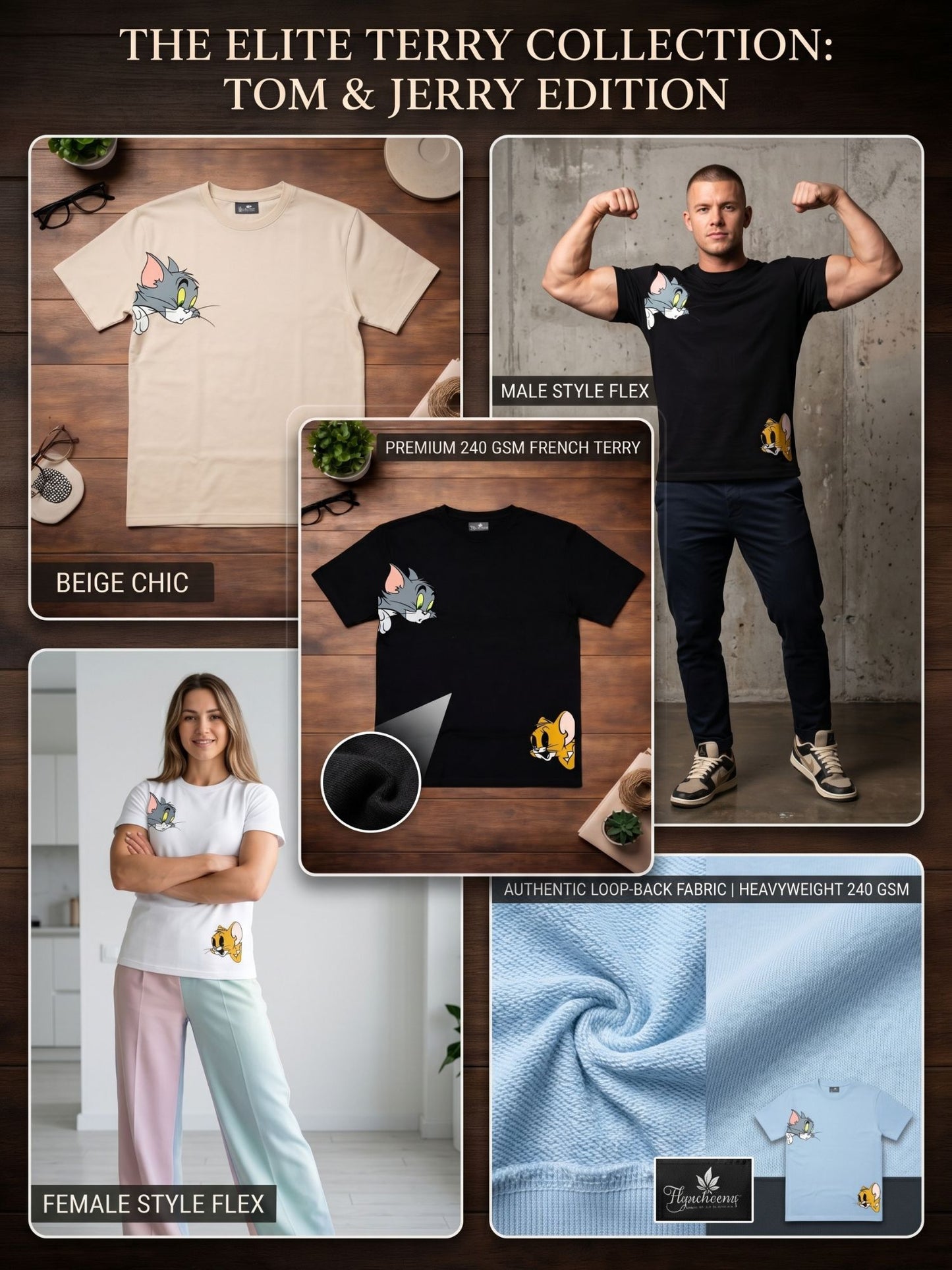 The "TOM AND JERRY" Oversized Heavyweight Tee