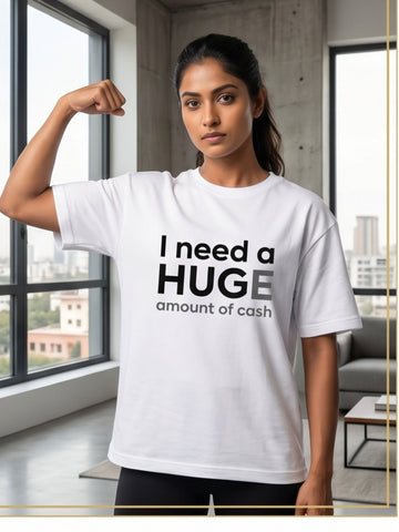 The "Huge Cash" Oversized Heavyweight Tee