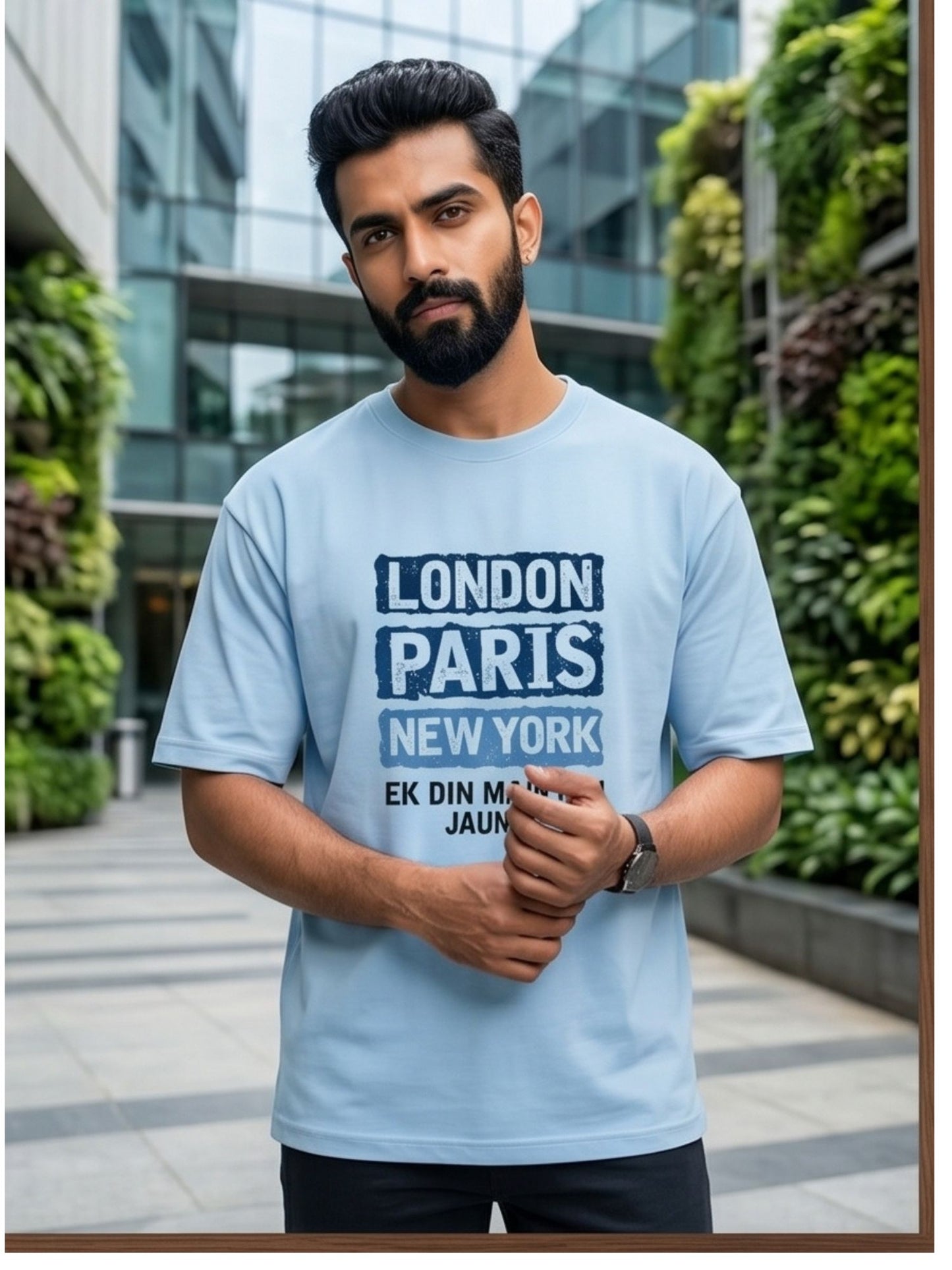 The "Global Wanderer" Oversized Heavyweight Tee