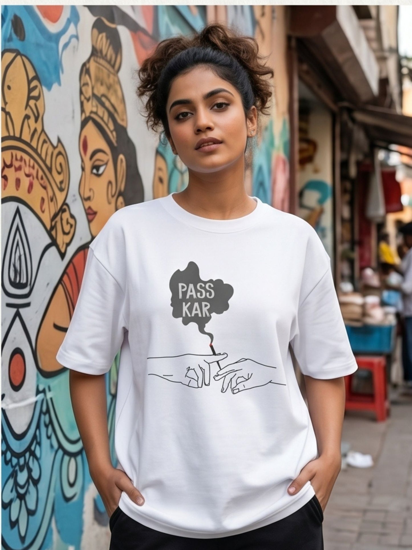 The "Pass Kar" Oversized Heavyweight Tee
