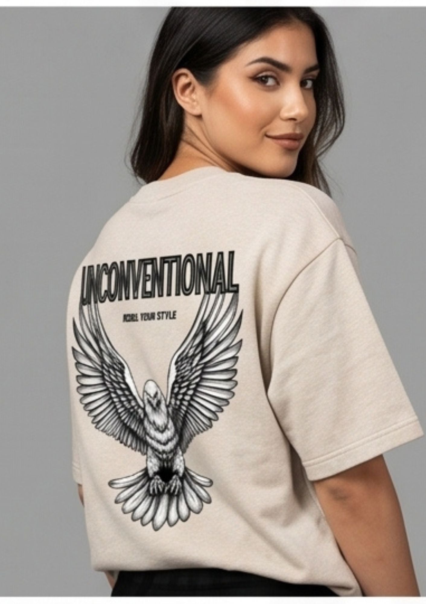 Dunbond label Black and white Oversize T-Shirt// inconventional