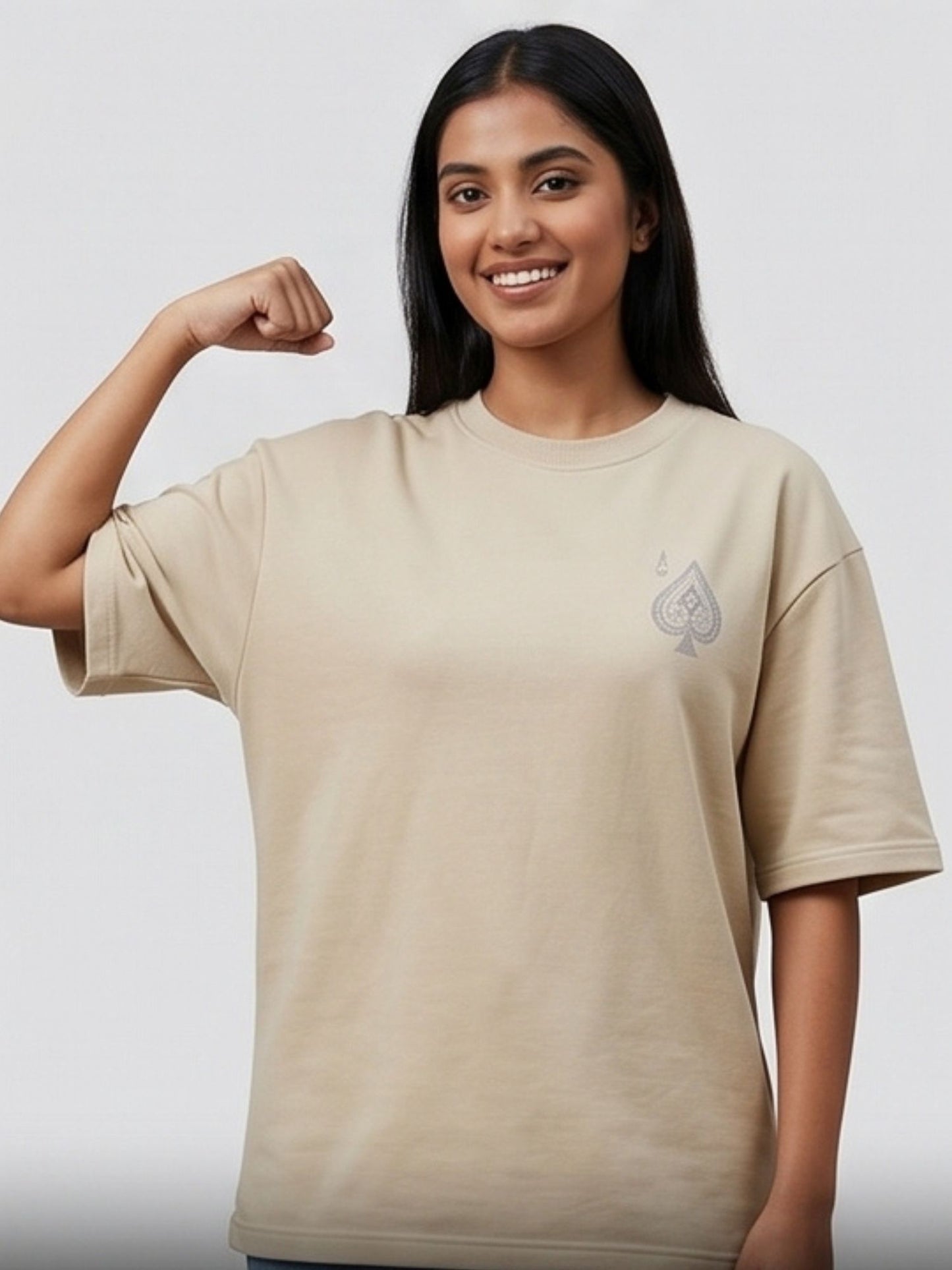 Dunbond label Oversized colour  Ikka printed T-Shirt