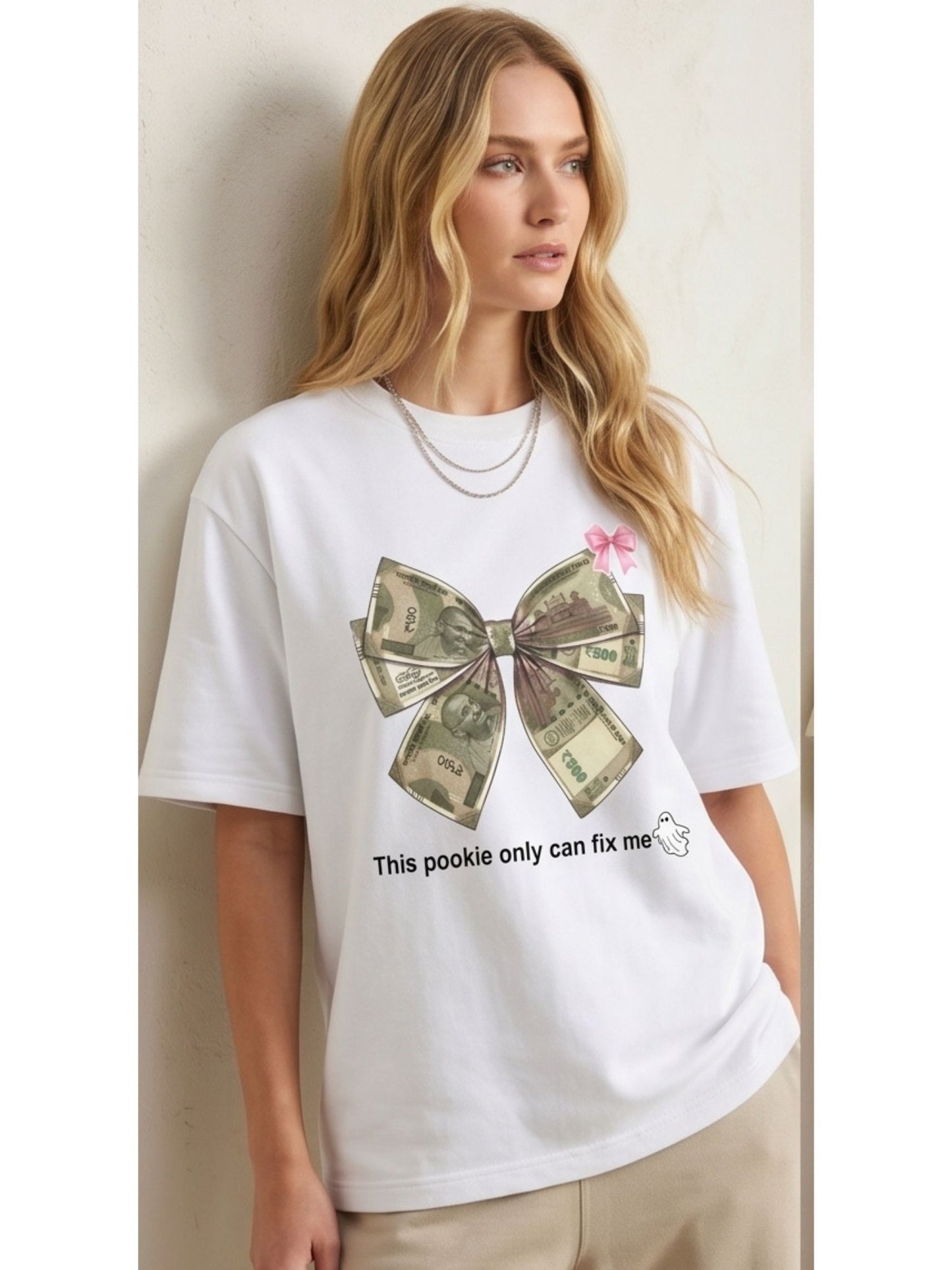 The "Money Bow" Oversized Heavyweight Tee