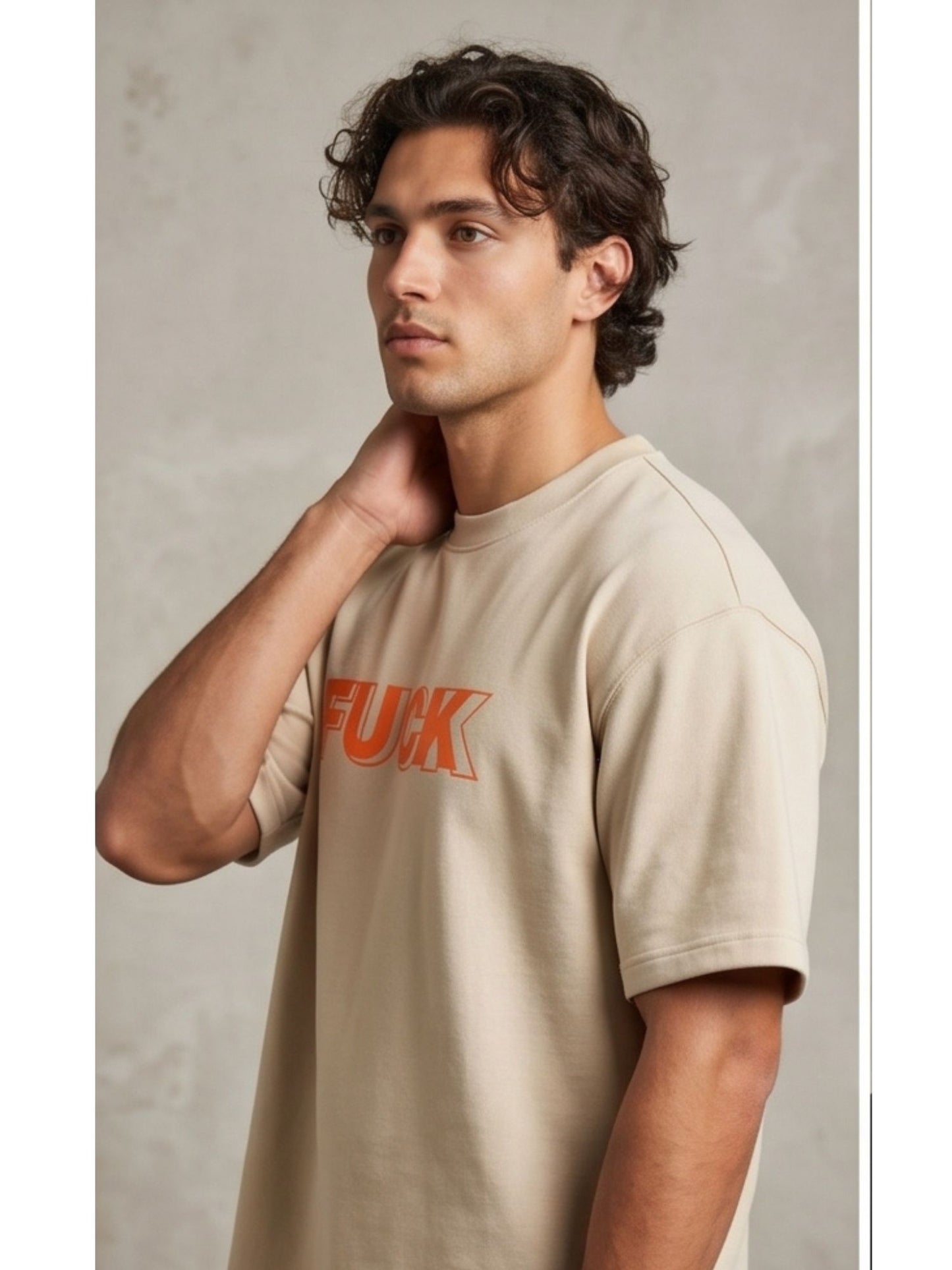 Dunbond label  Oversize T-Shirt // FUCK