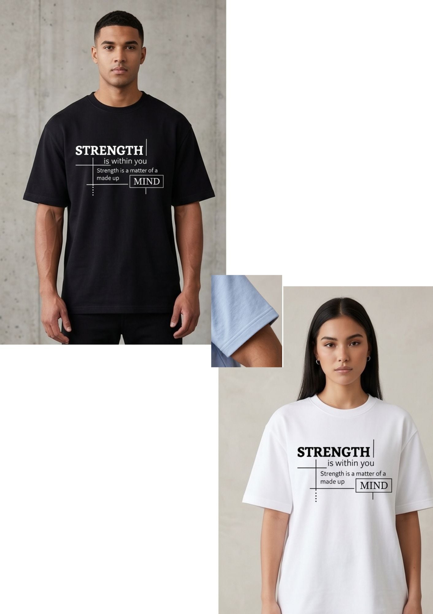 Dunbond label Oversize T-Shirt // STRENGTH