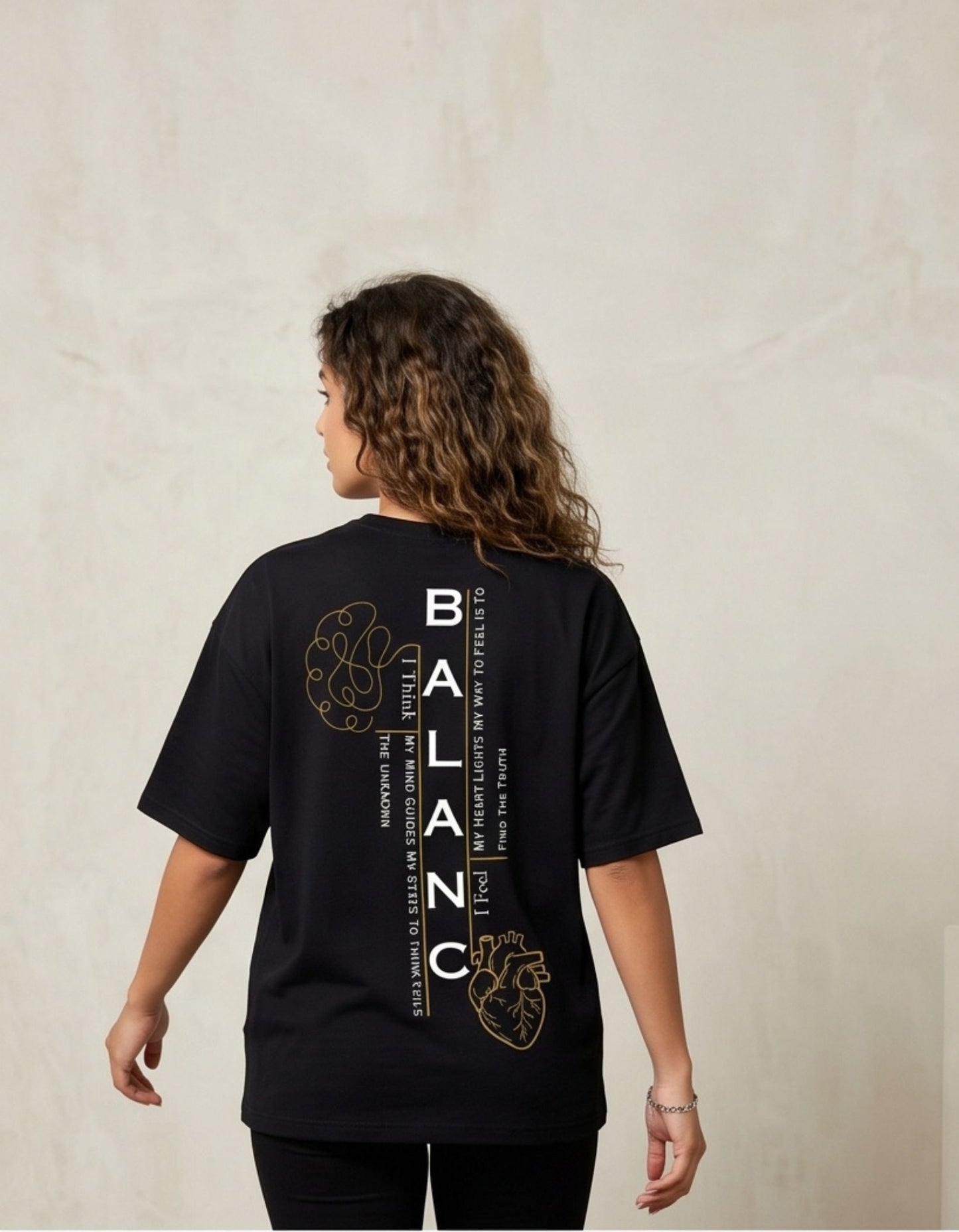 Dunbond label Black and white Oversize T-Shirt// Blance