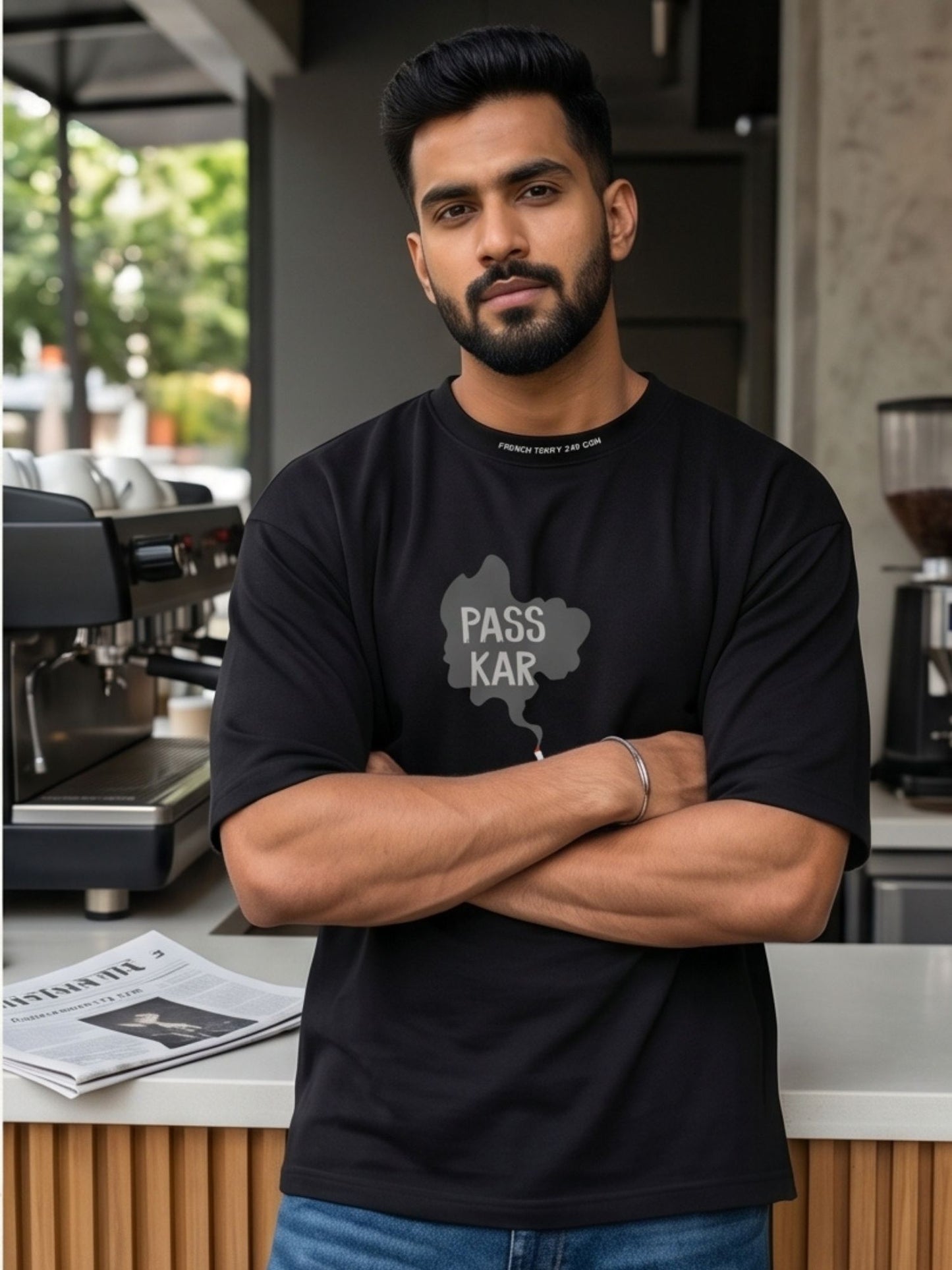 The "Pass Kar" Oversized Heavyweight Tee