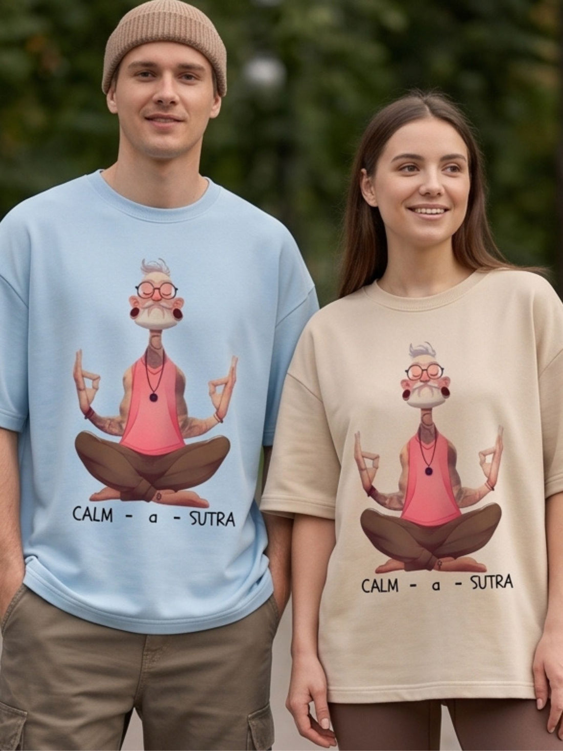 Calm-a-sutra an Oversized tee