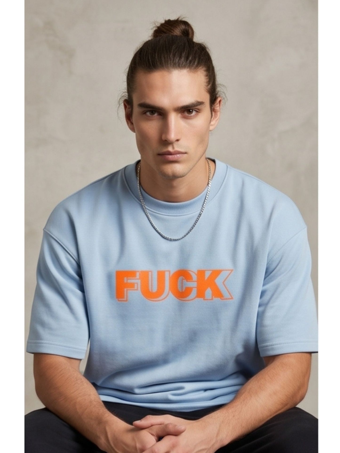 Dunbond label  Oversize T-Shirt // FUCK