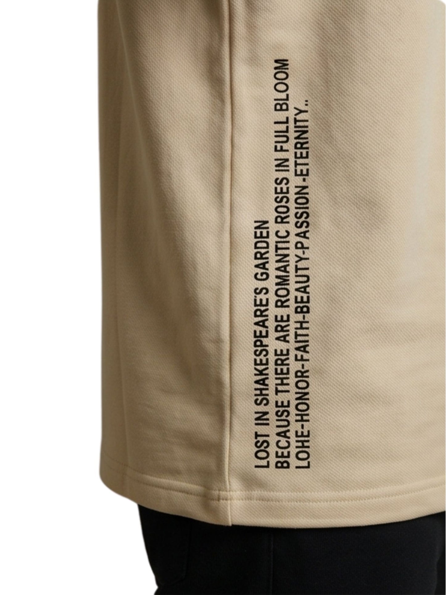 Dunbond label Oversize Shakespares Garden Typography and graphic T-Shirt
