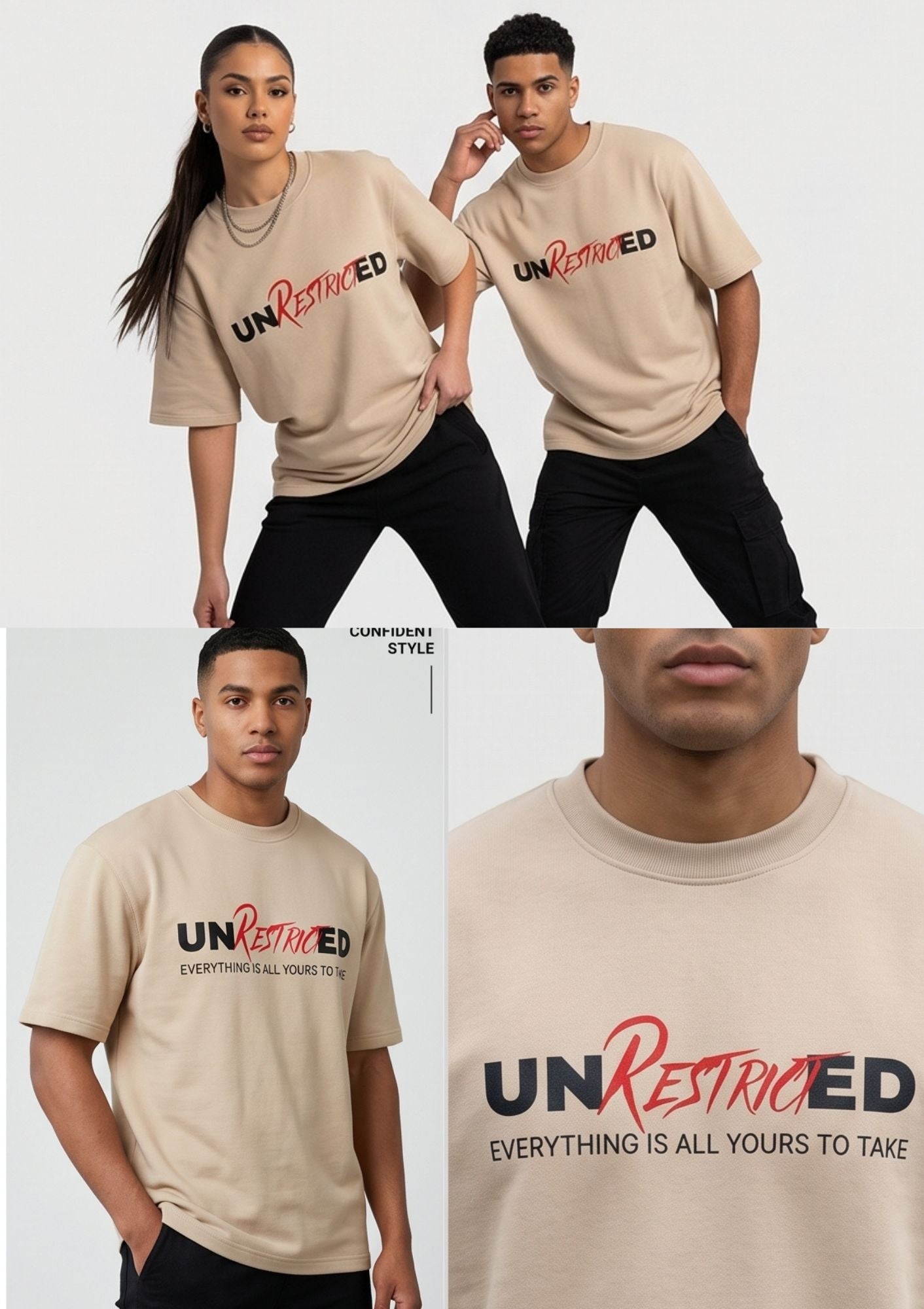 Dunbond label Oversize T-Shirt // UNRESTRICTED