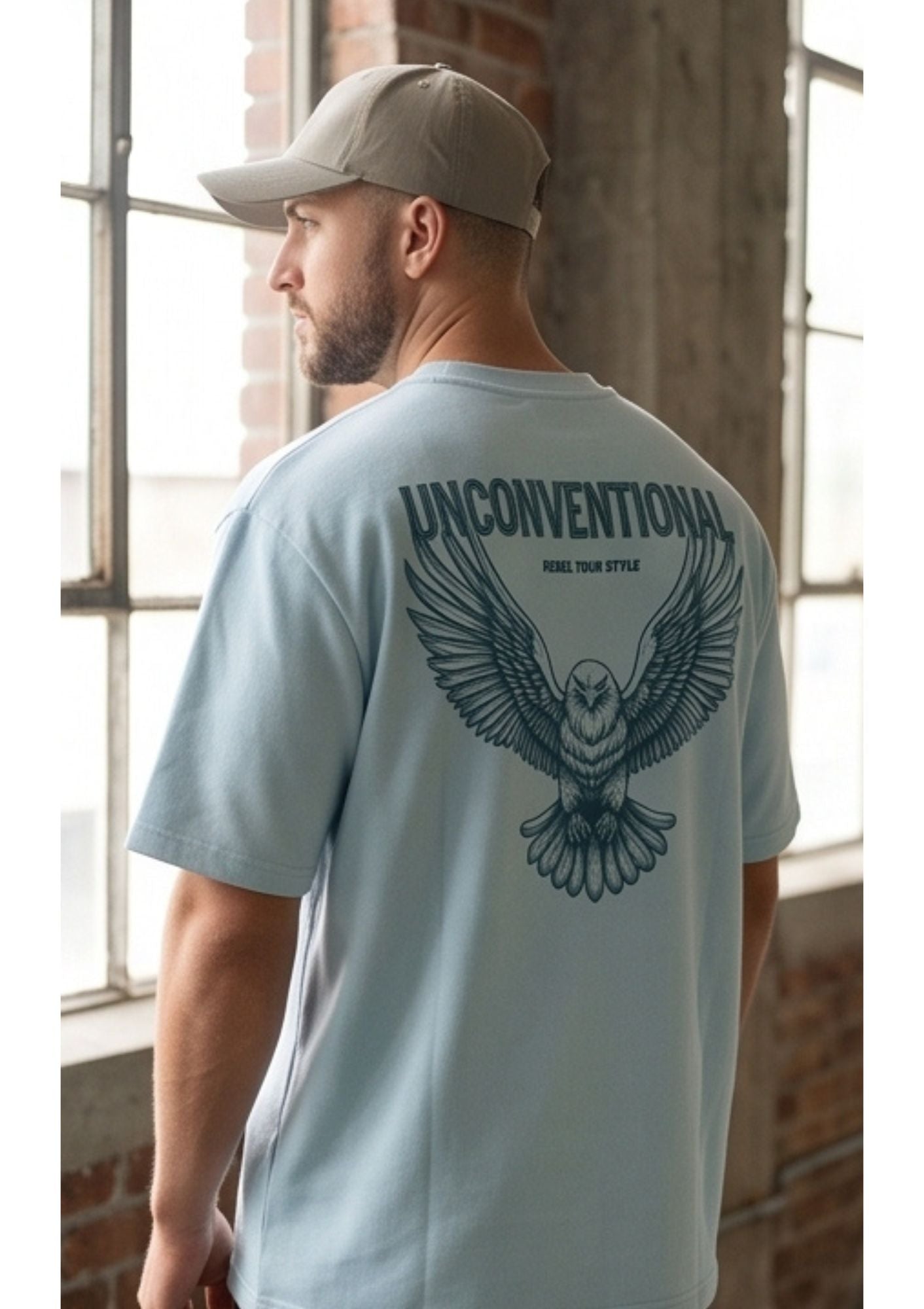Dunbond label Black and white Oversize T-Shirt// inconventional