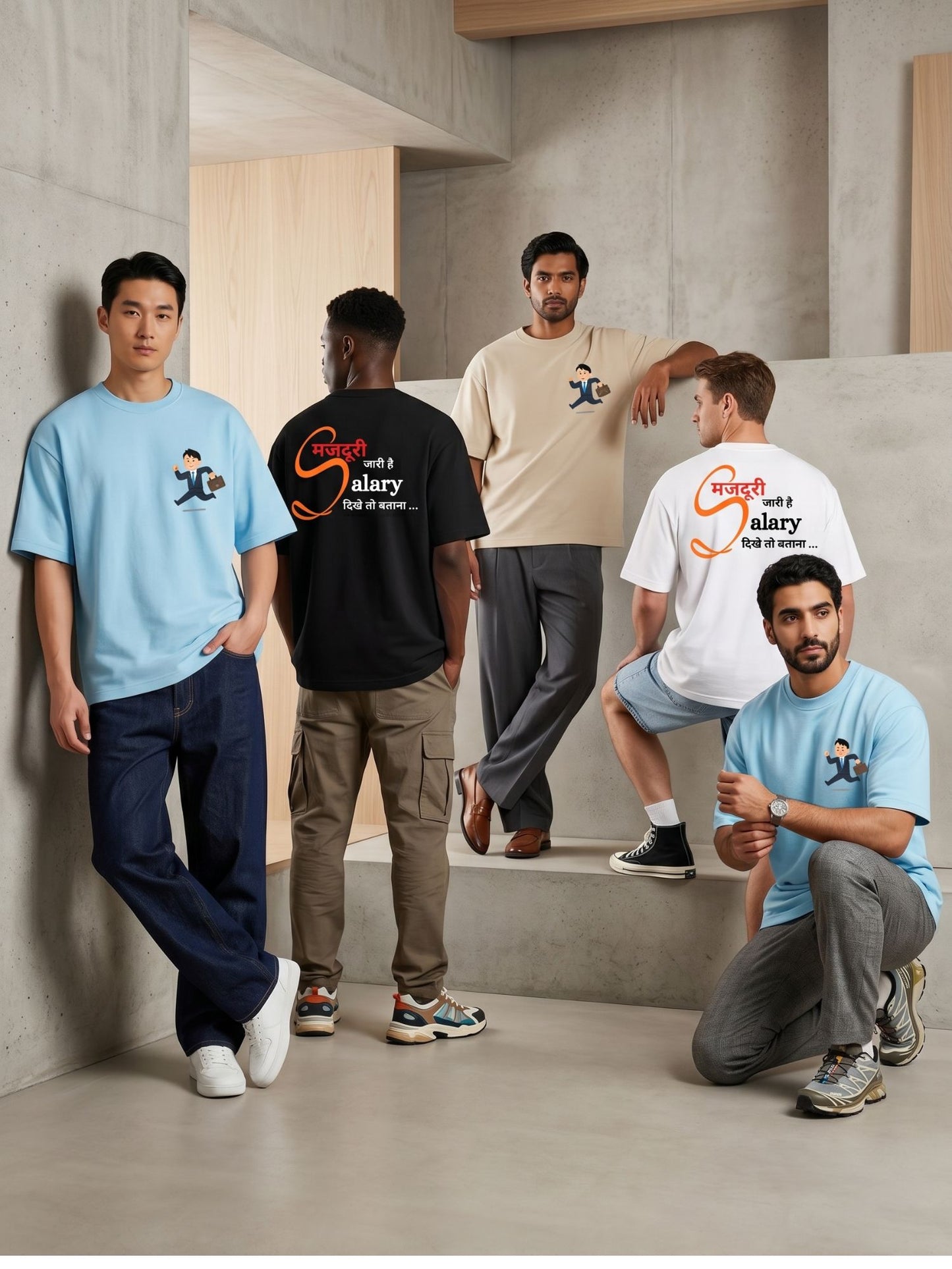 The "Mazdoori" Oversized Heavyweight Tee