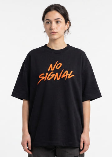 Dunbond Label No Signal Graphic Oversized T-Shirt for Women  Premium Cotton Streetwear Tee