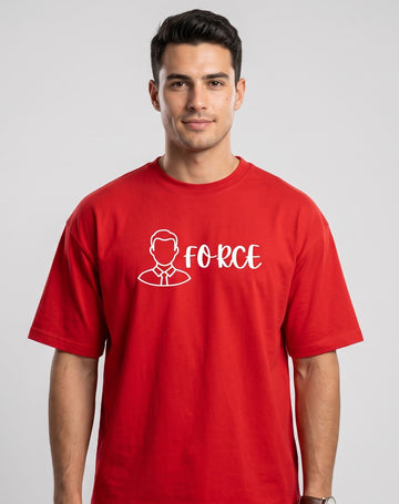 Dunbond Label Focus Graphic Oversized T-Shirt for Men  Premium Cotton Streetwear Tee