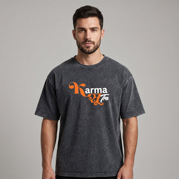 Karma Sab Tra Oversized Graphic T-Shirt | Premium Unisex Streetwear Tee